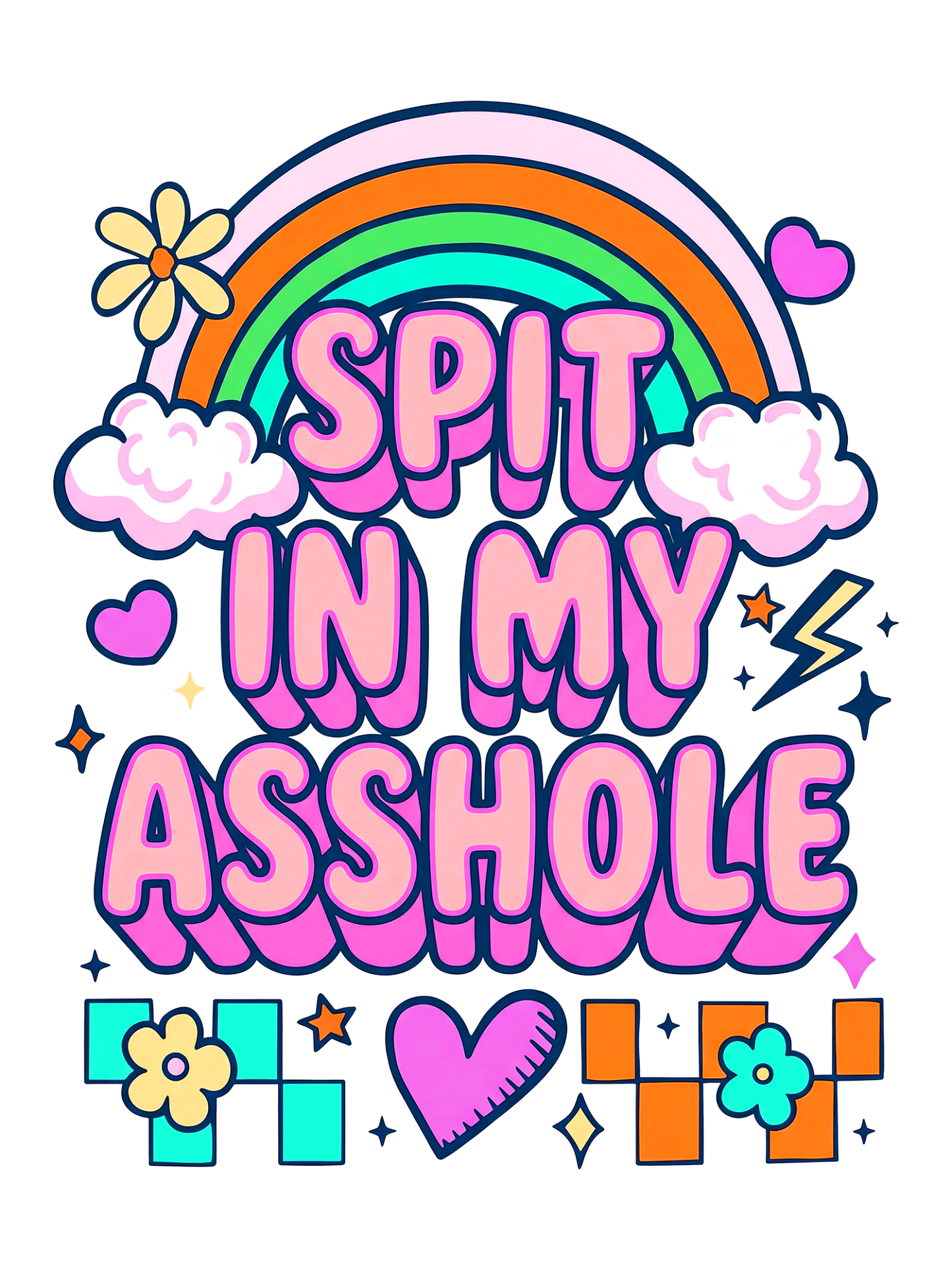 SPIT IN MY ASSHOLE Washed Tshirt