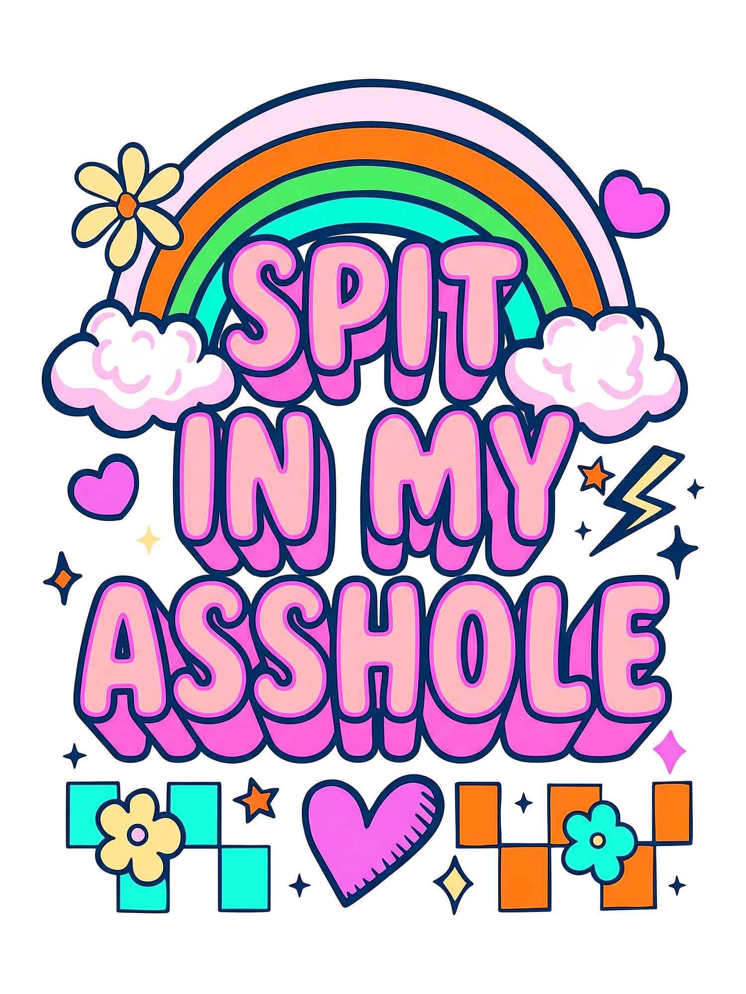 SPIT IN MY ASSHOLE Washed Tshirt