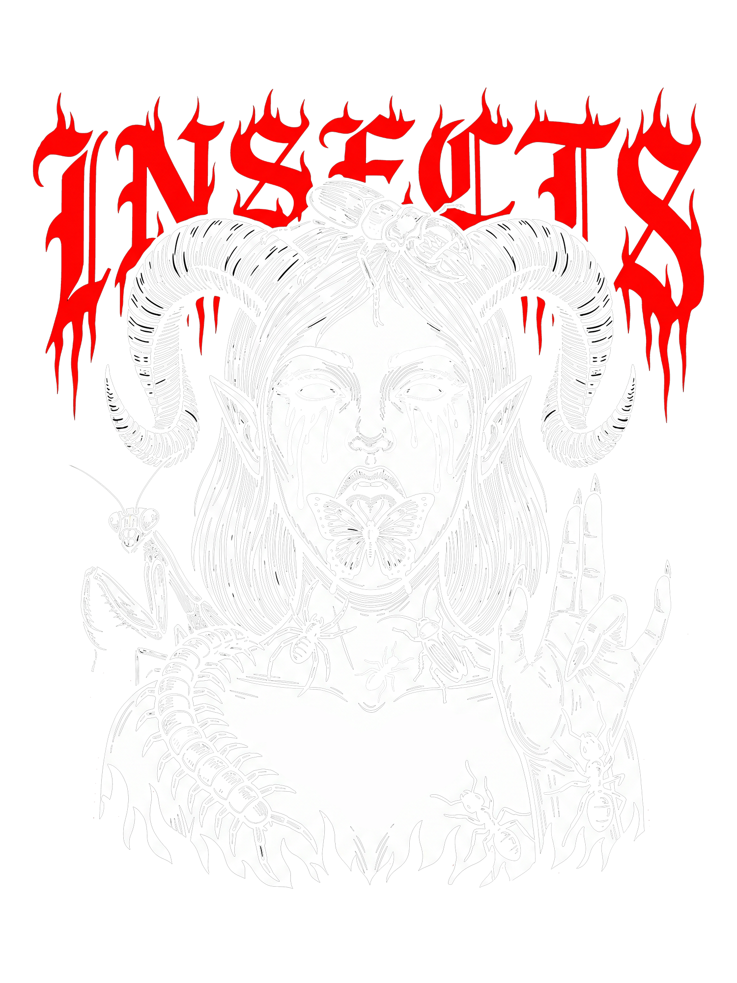 INSECTS WASHED TSHIRT