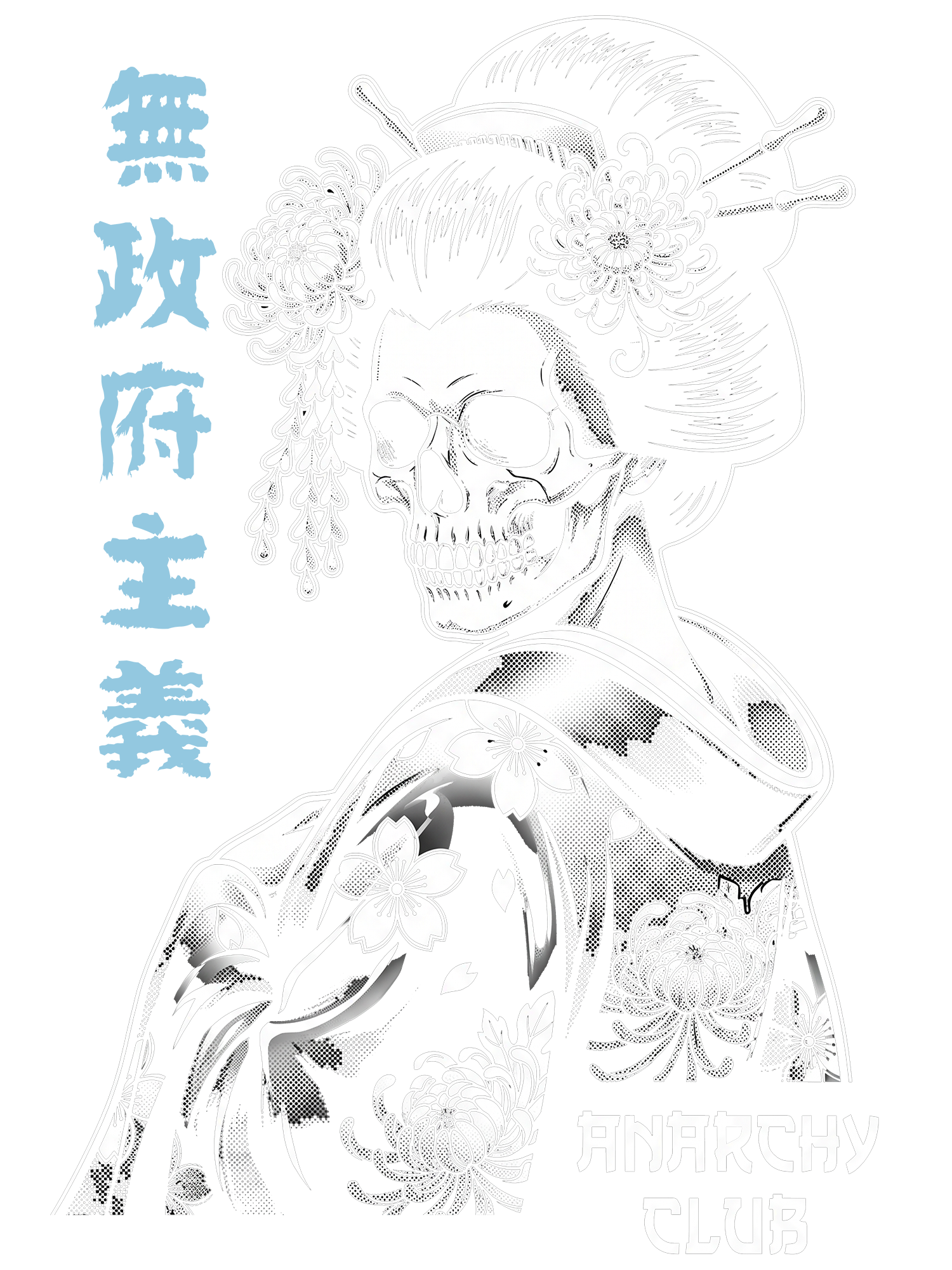 ANARCHY GEISHA WASHED TSHIRT