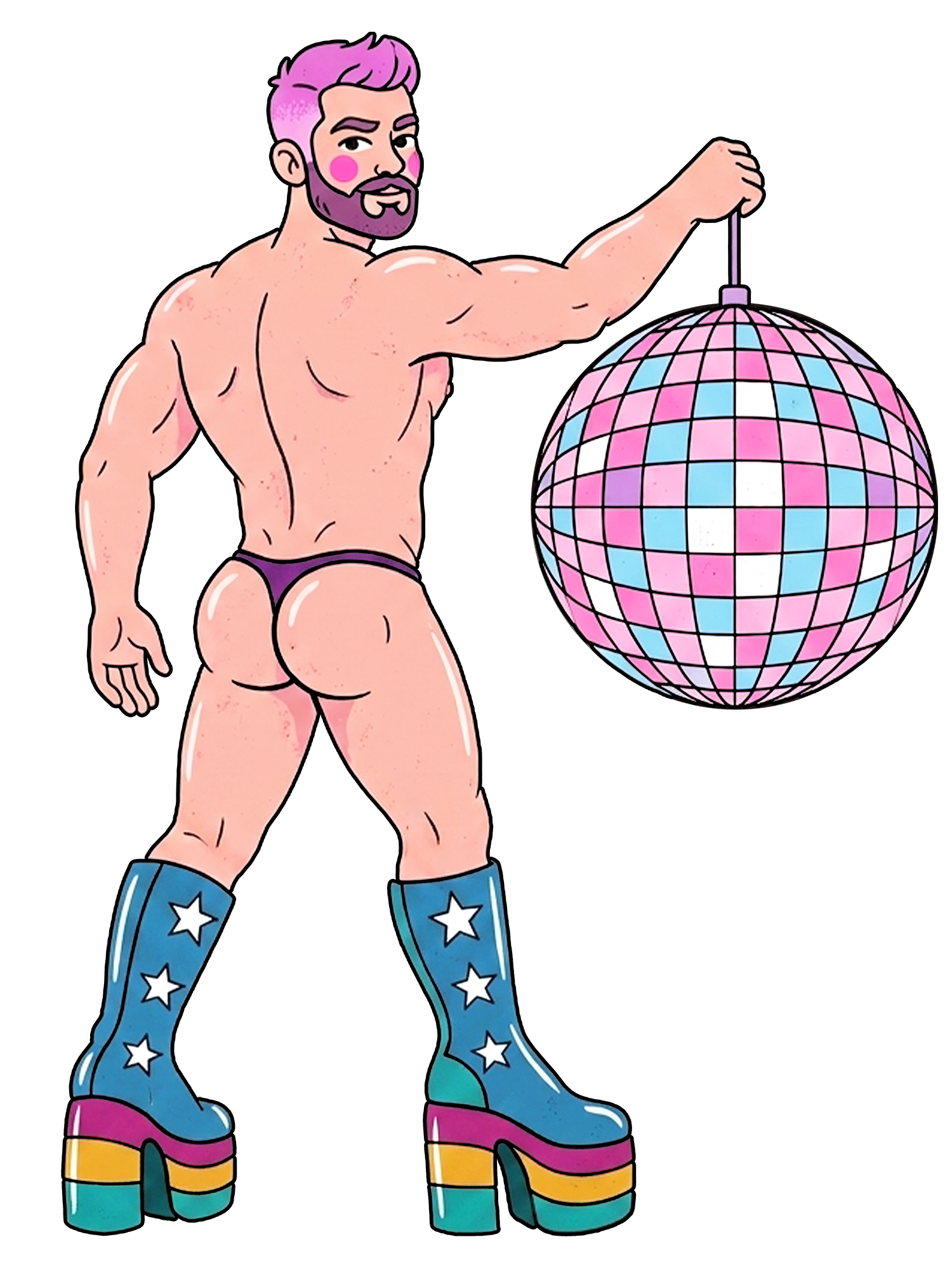 DISCO DIVA DUDE WASHED TSHIRT