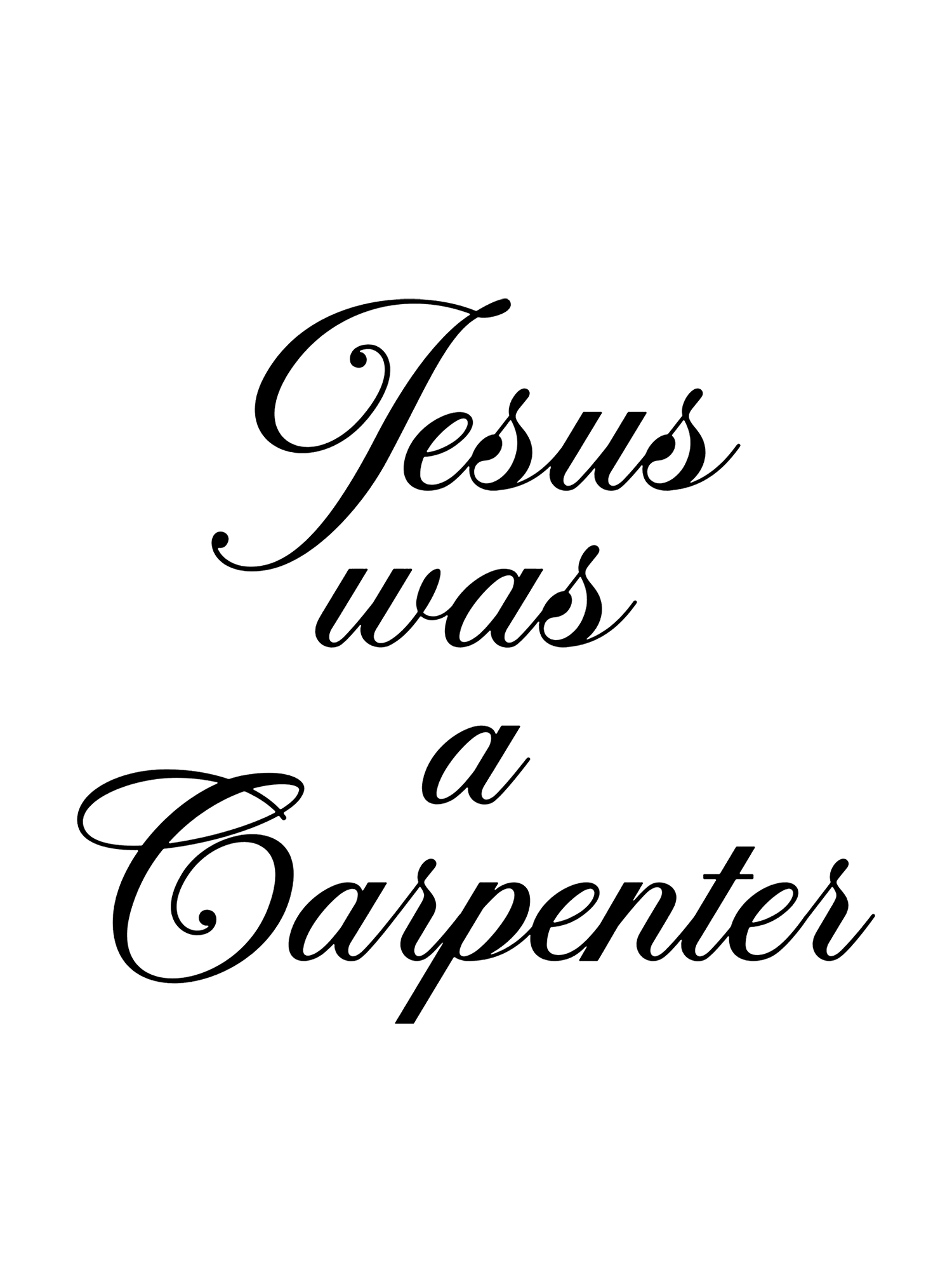 Jesus was a Carpenter Washed Tshirt