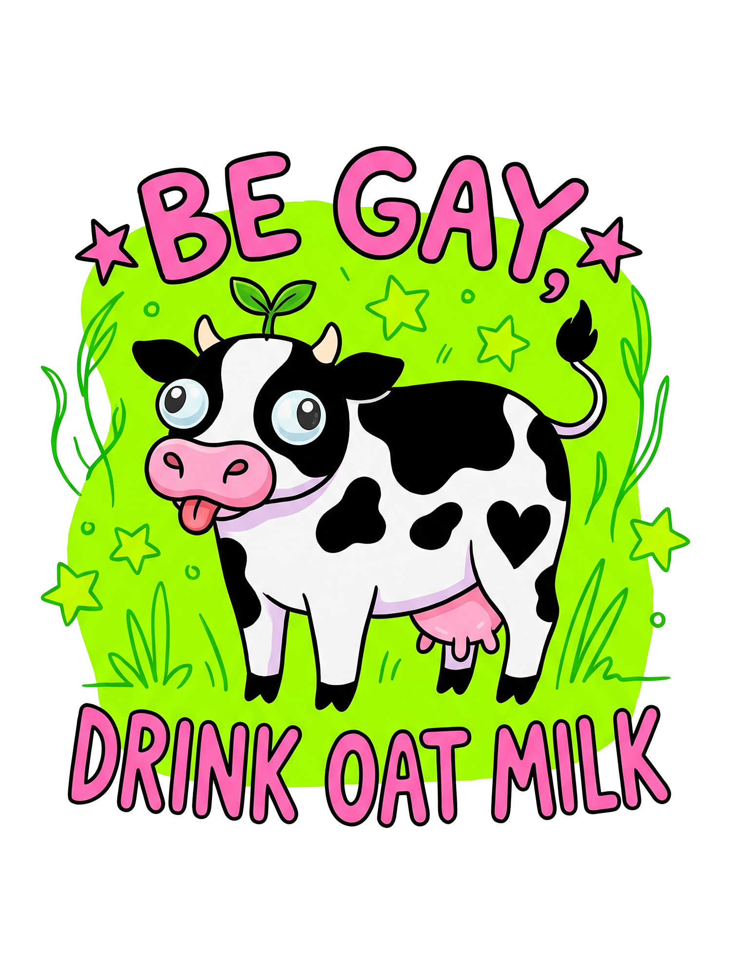 BE GAY, DRINK OAT MILK WASHED TSHIRT