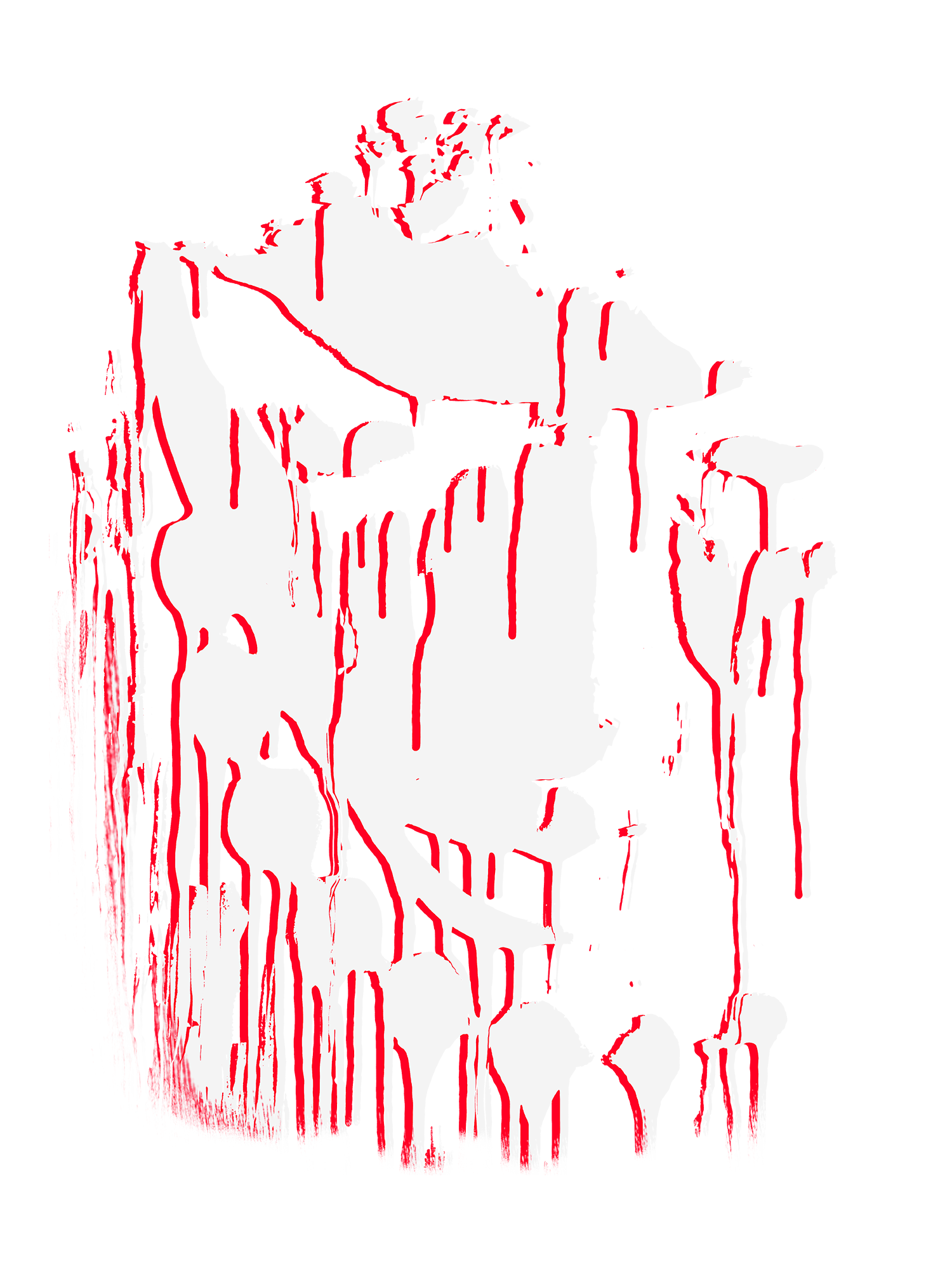BLOODY DRIPPING FACE WASHED TSHIRT