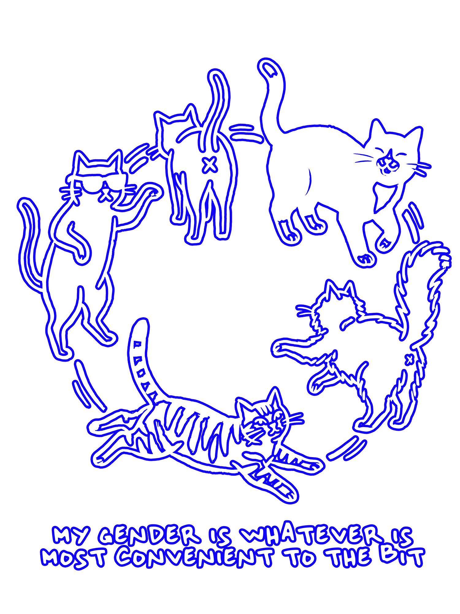 MY GENDER IS WHATEVER IS MOST CONVENIENT TO THE BIT AAA WASHED TSHIRT
