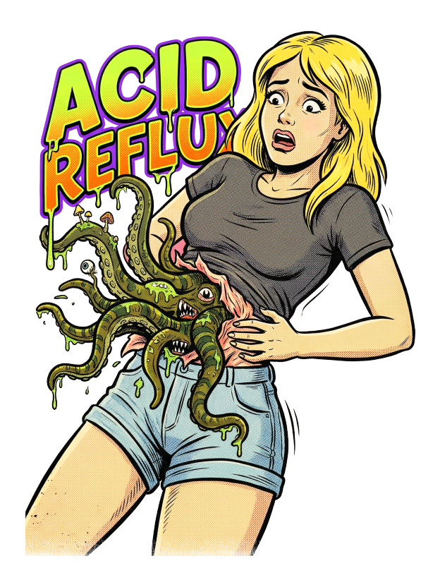 ACID REFLUX Washed Tshirt