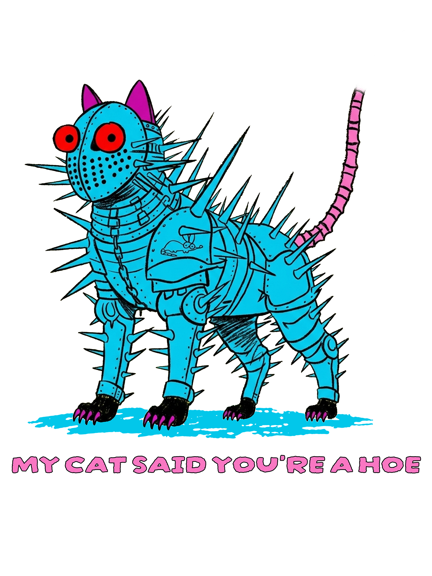 MY CAT SAID AAA WASHED TSHIRT