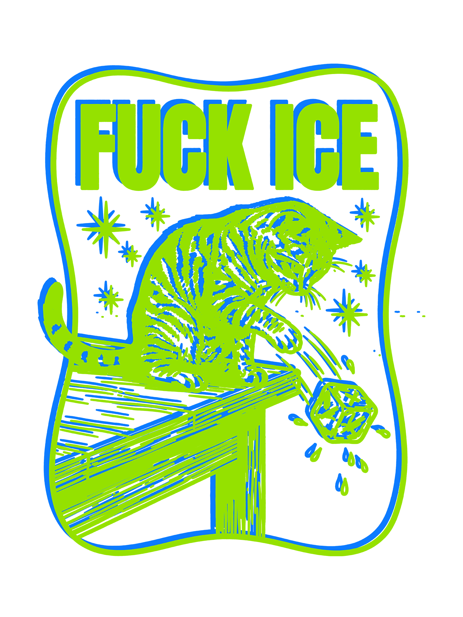 FUCK ICE AAA WASHED TSHIRT