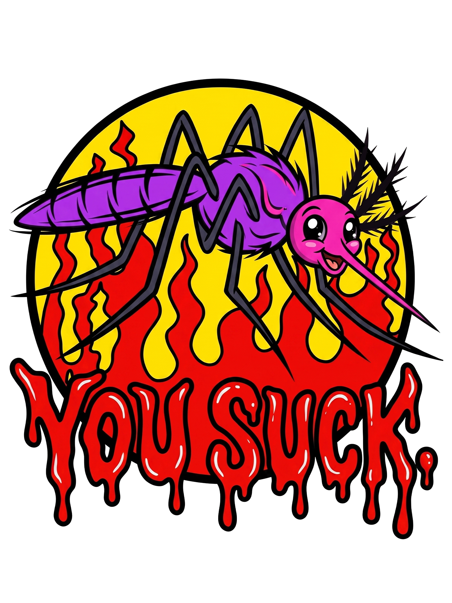 BLOODSUCKING MOSQUITO AAA WASHED TSHIRT