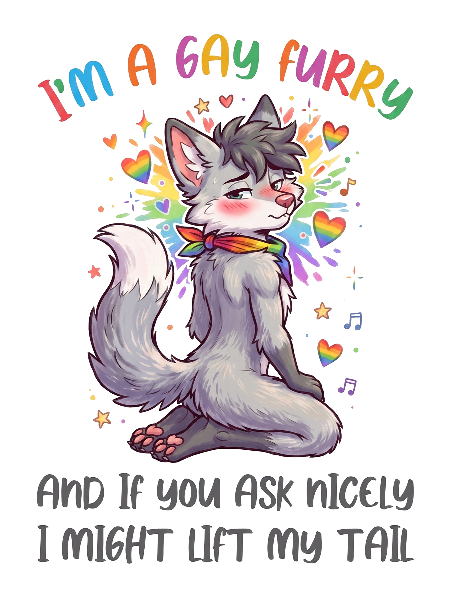 I'M A GAY FURRY AAA WASHED TSHIRT