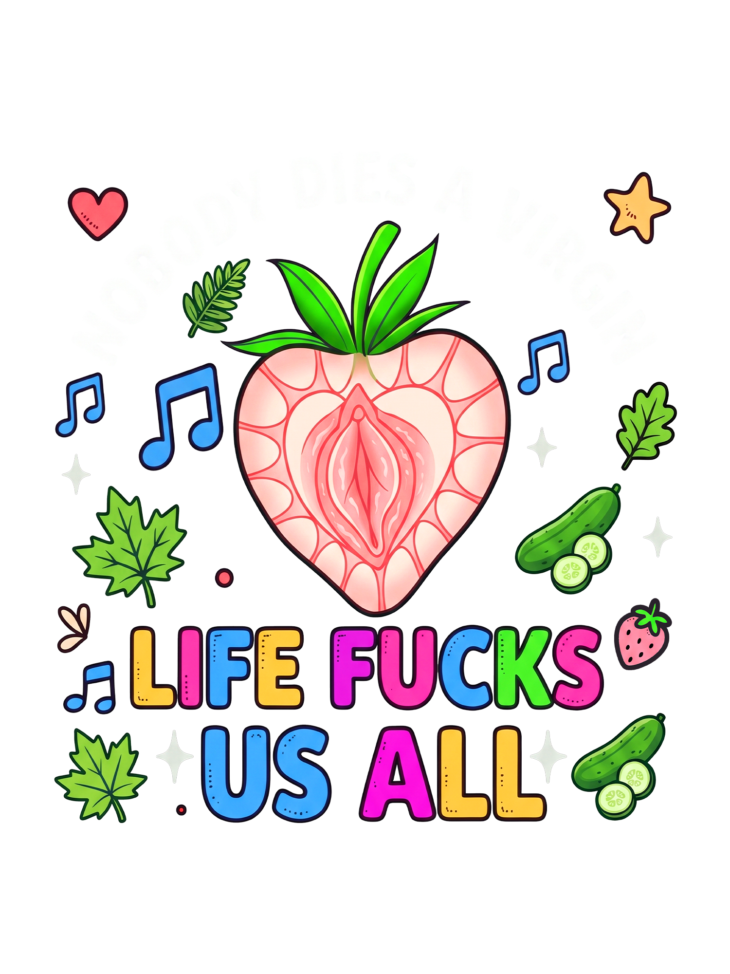 LIFE FUCKS US AAA WASHED TSHIRT