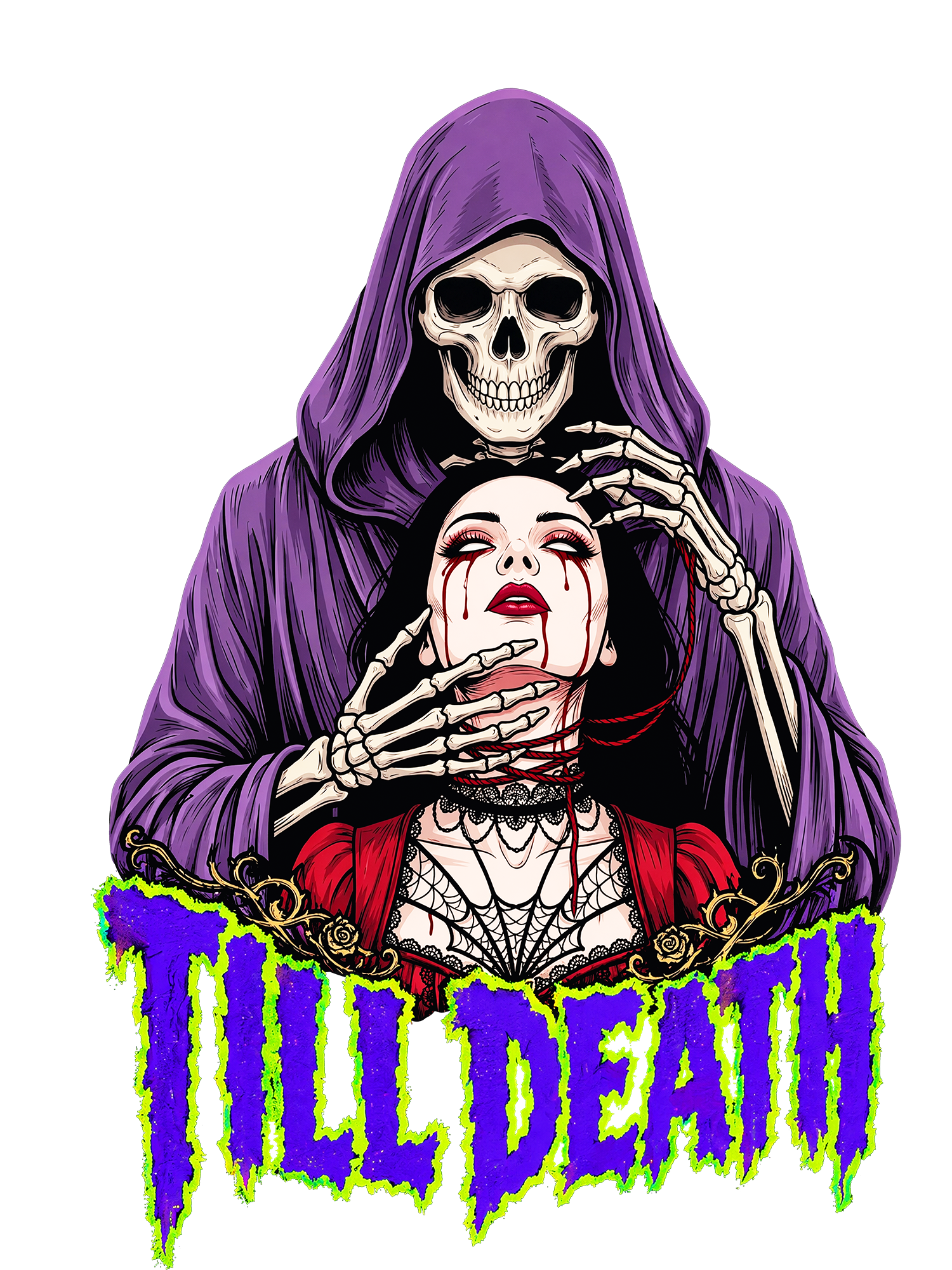 TILL DEATH AAA WASHED TSHIRT