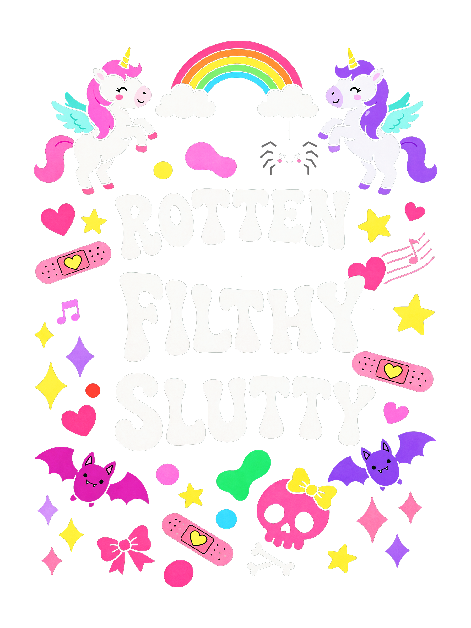 ROTTEN FILTHY SLUTTY AAA WASHED TSHIRT