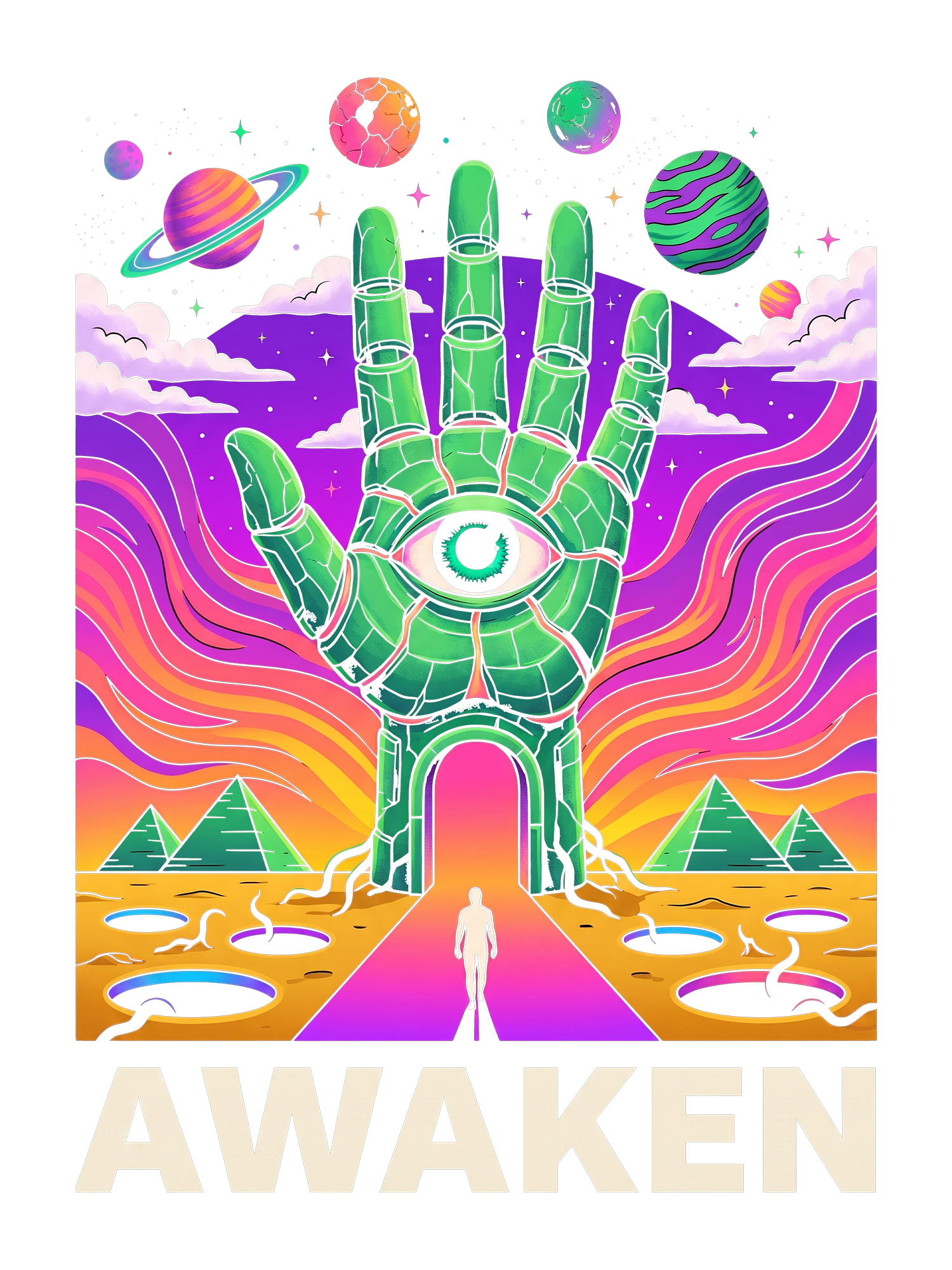 COSMIC AWAKENING AAA WASHED TSHIRT