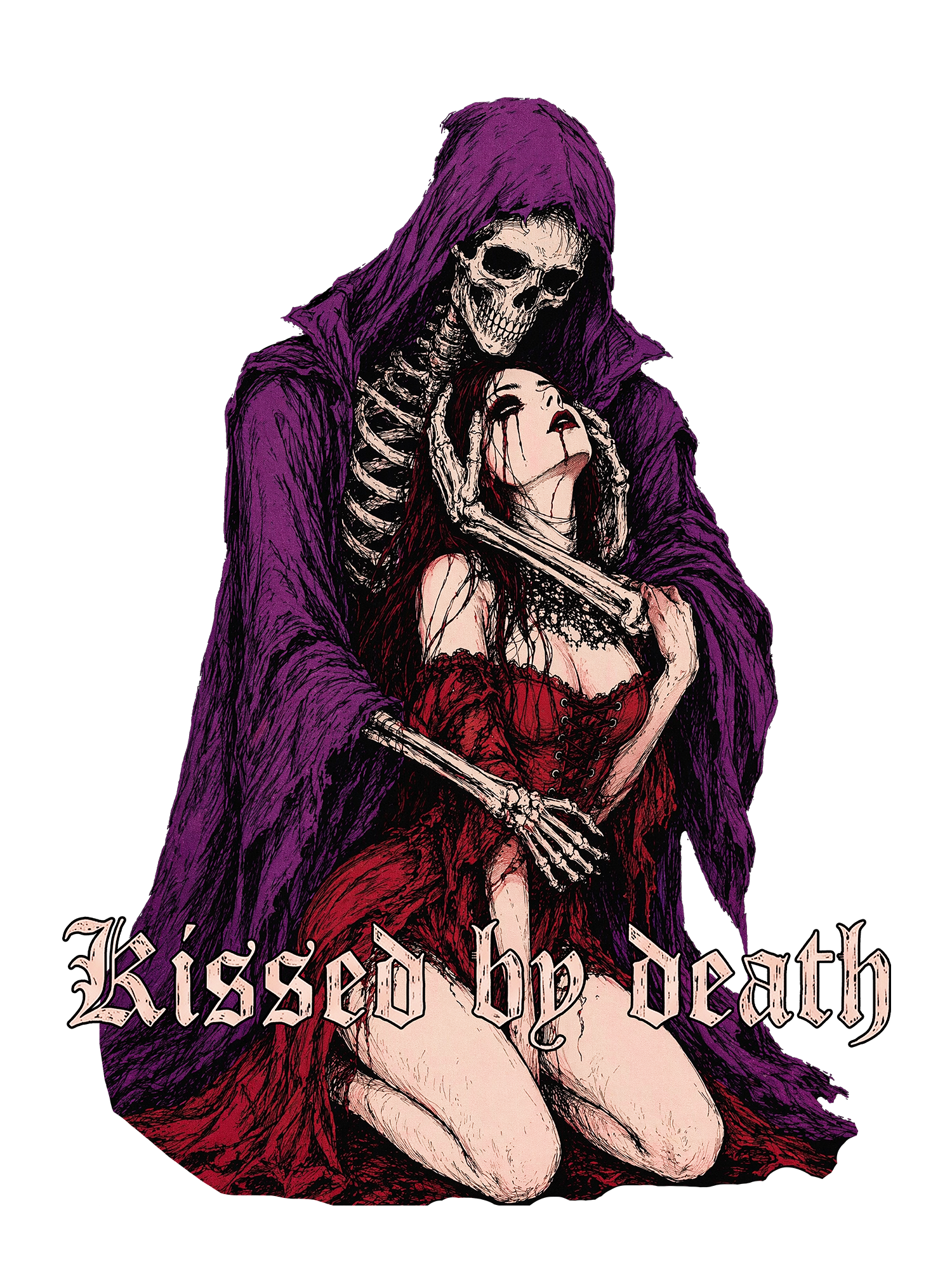 DEATH’S KISS AAA WASHED TSHIRT
