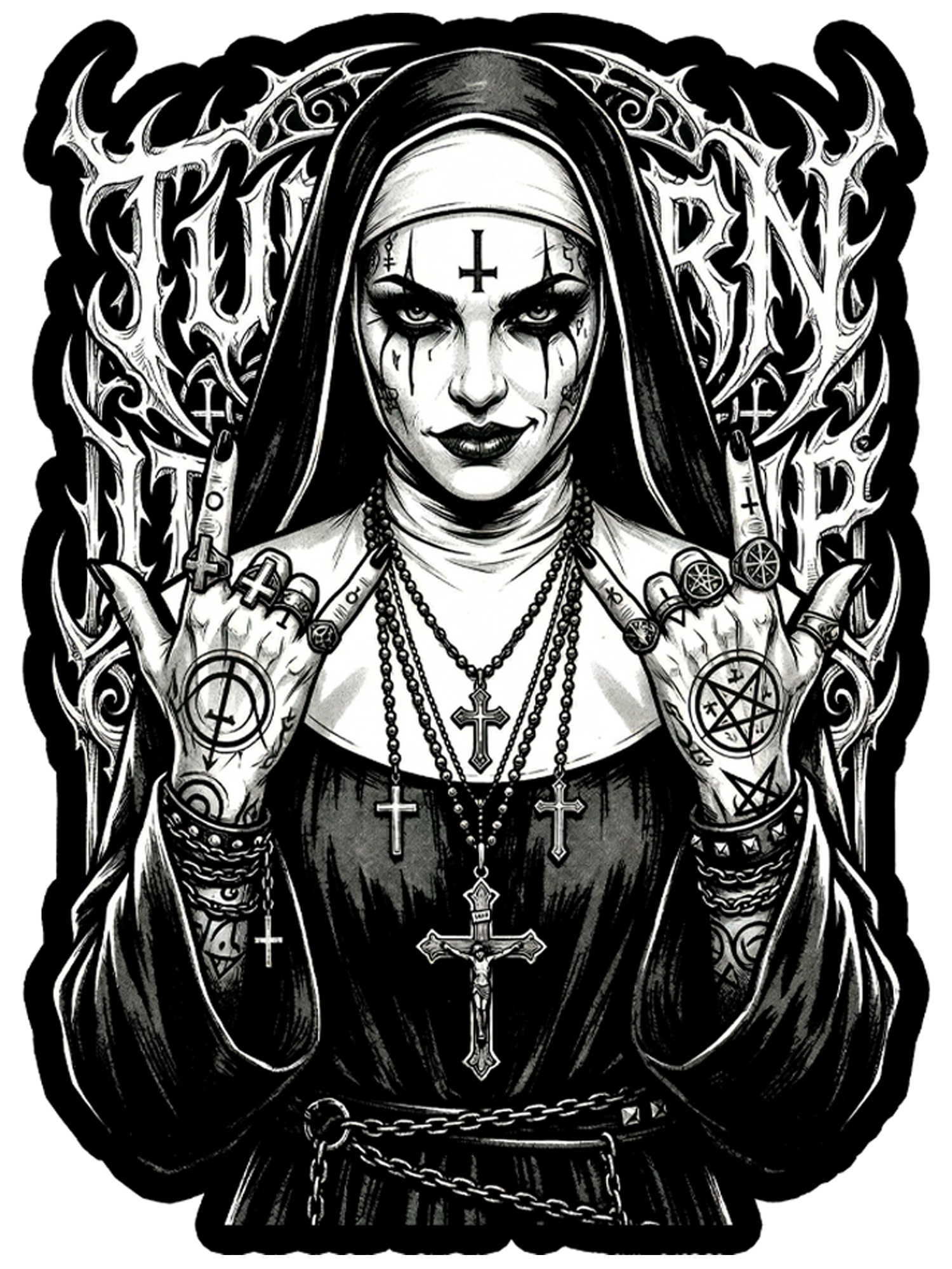 Rebel Nun Washed Tshirt