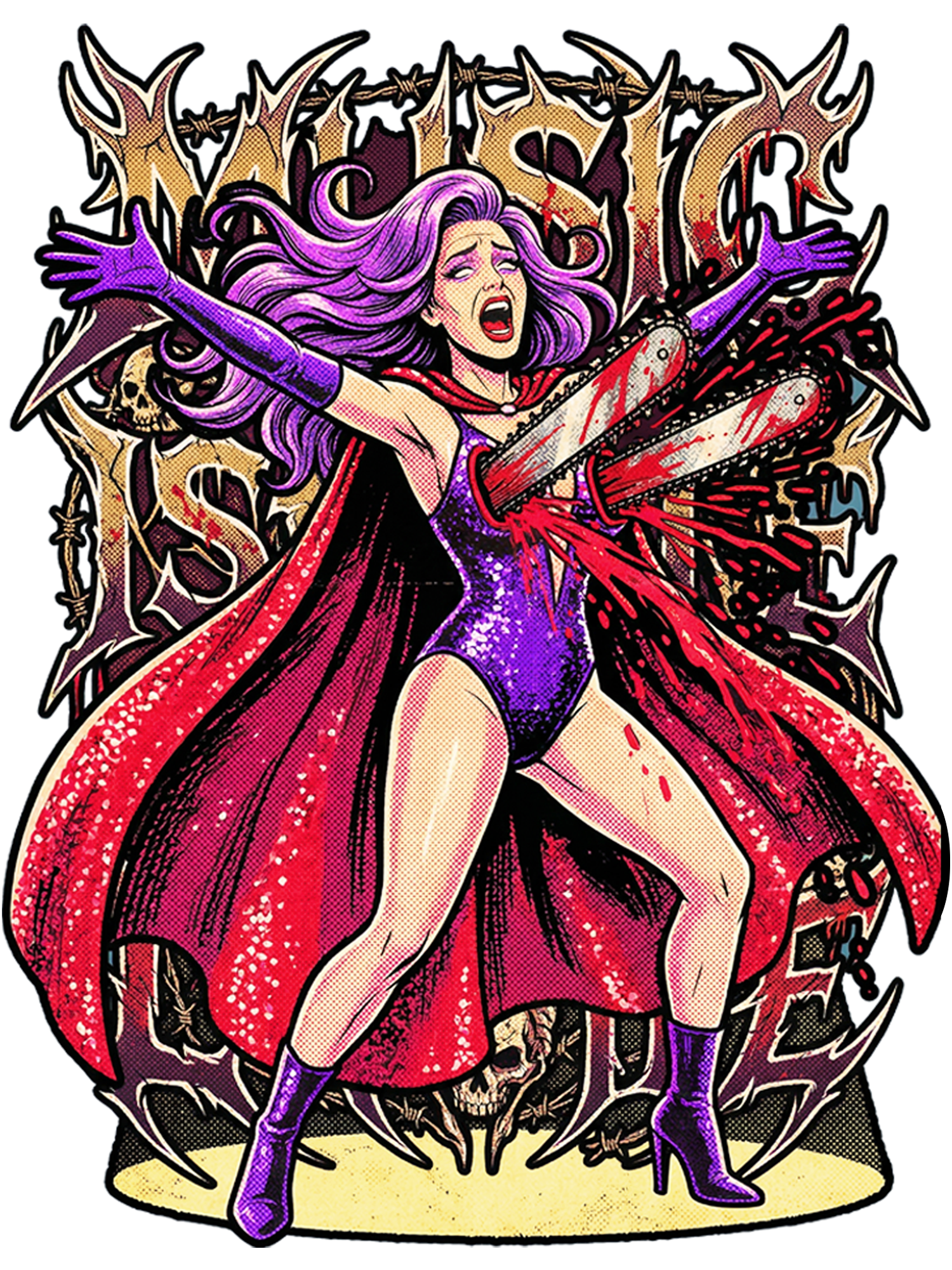 Electric Diva Washed Tshirt