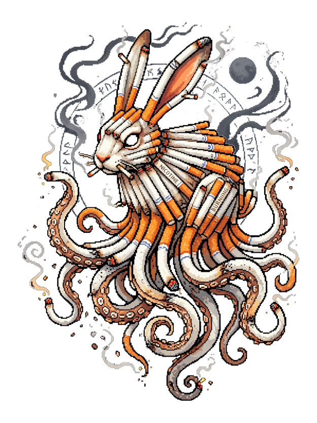 Smokeborn Hare Washed Tshirt