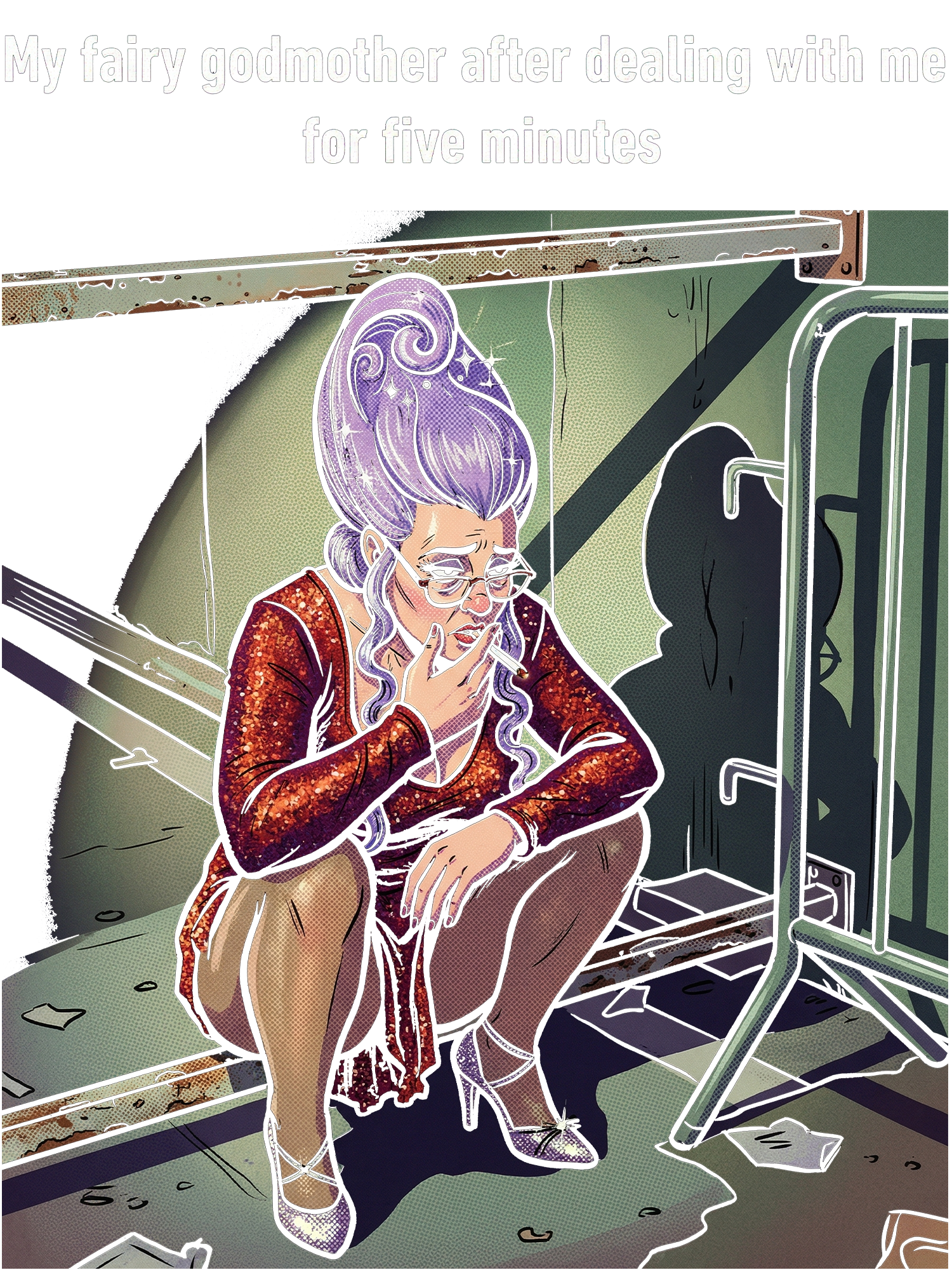 My fairy godmother after dealing with me for five minutes Washed Tshirt