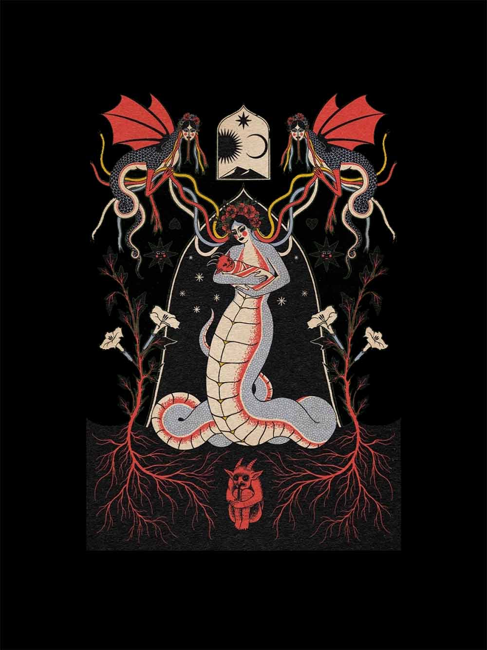 SERPENT WASHED TSHIRT