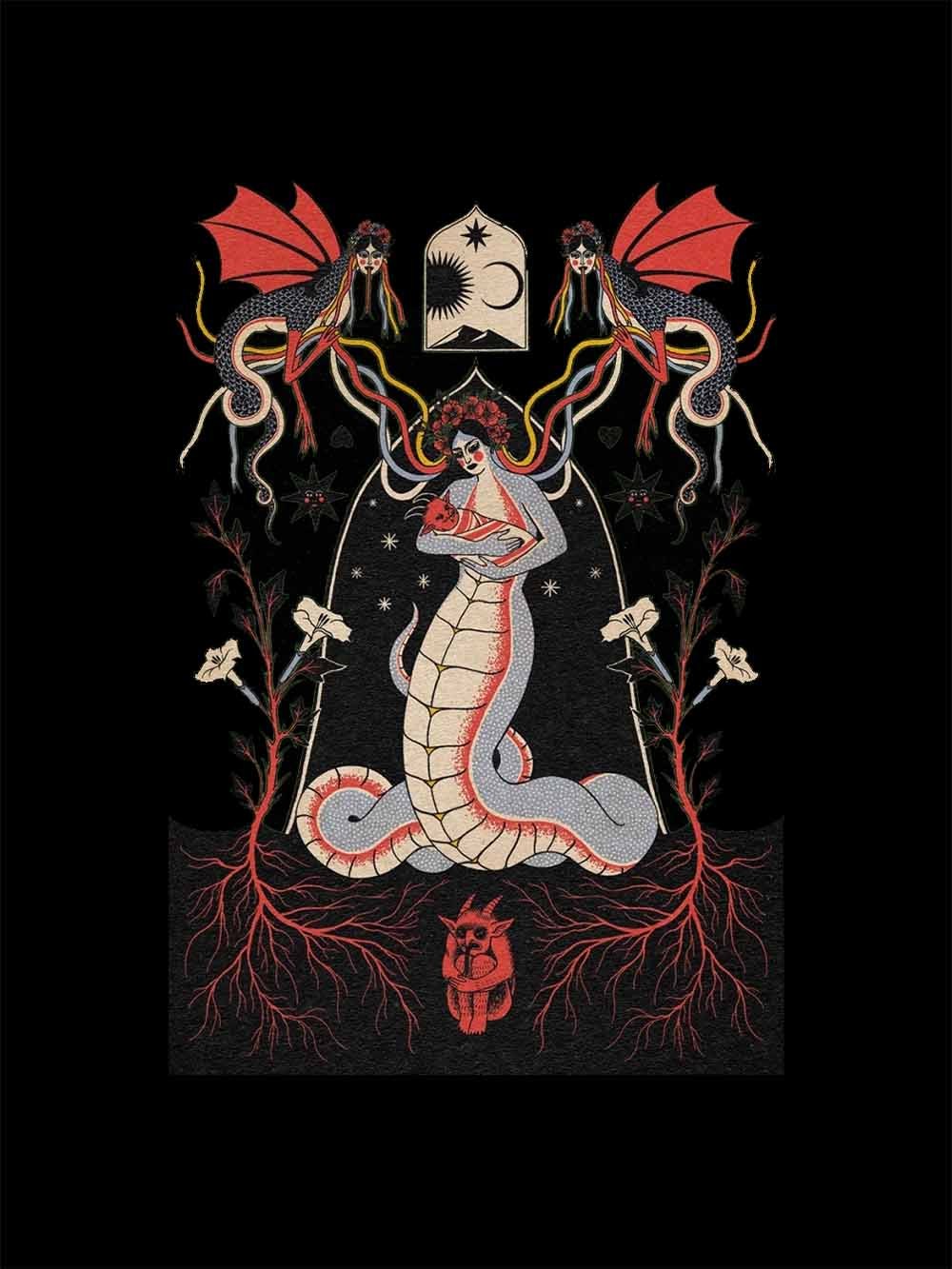 SERPENT WASHED TSHIRT