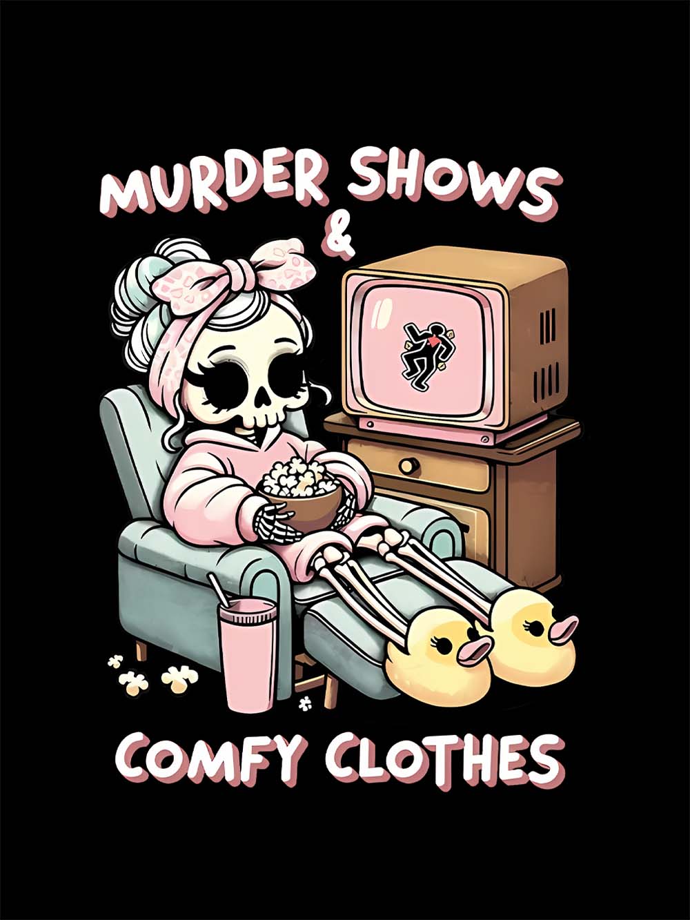 Murded Shows Comfy Clothes Washed Tshirt