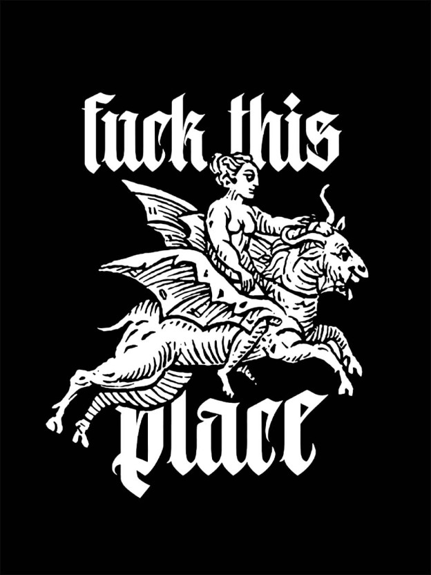 Fu*k This Place Washed Tshirt