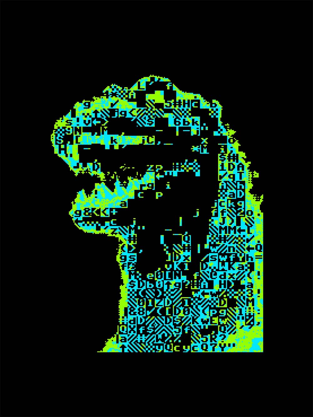 Neon Tyrannosaurus Washed Tshirt