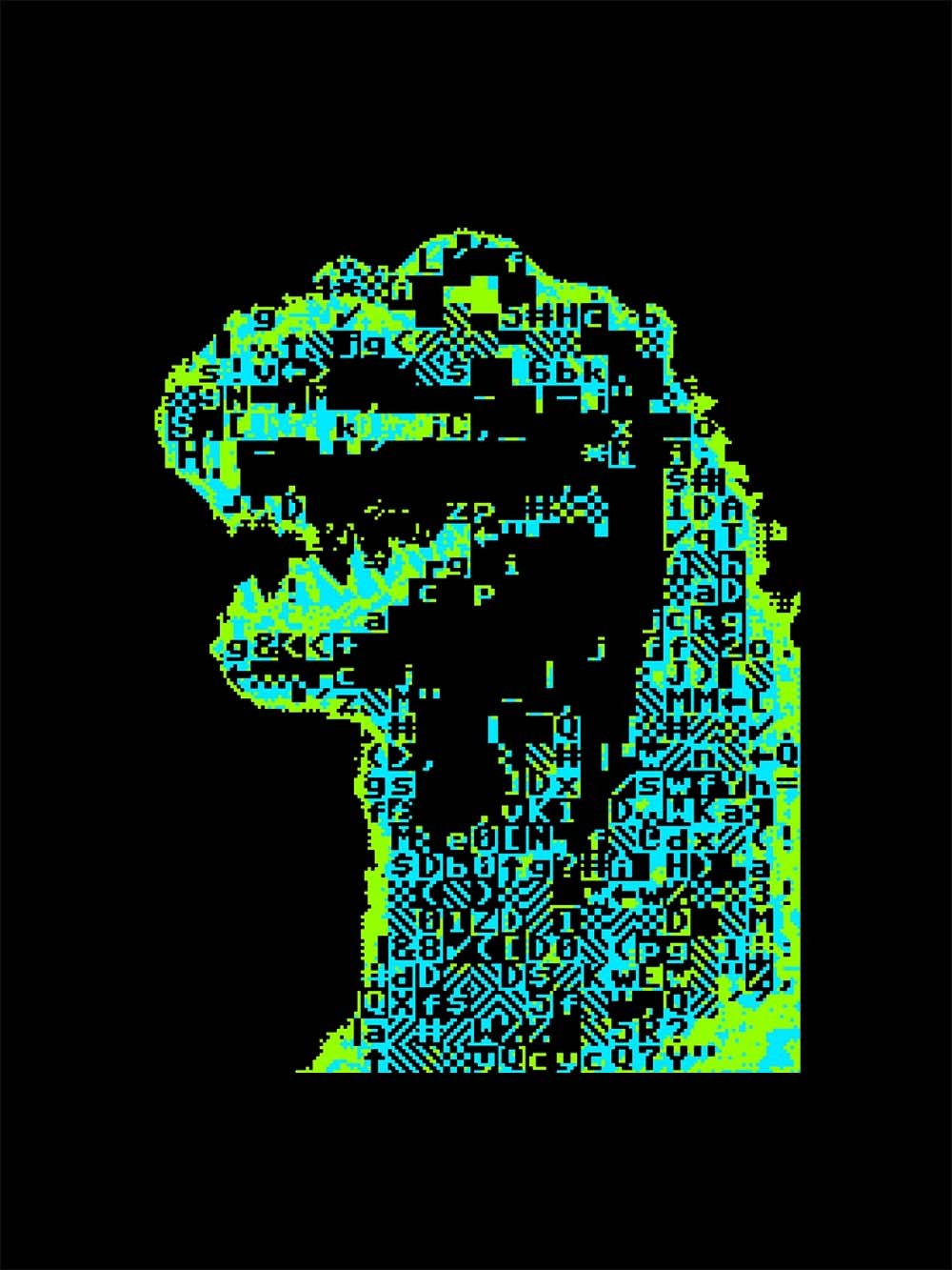 Neon Tyrannosaurus Washed Tshirt