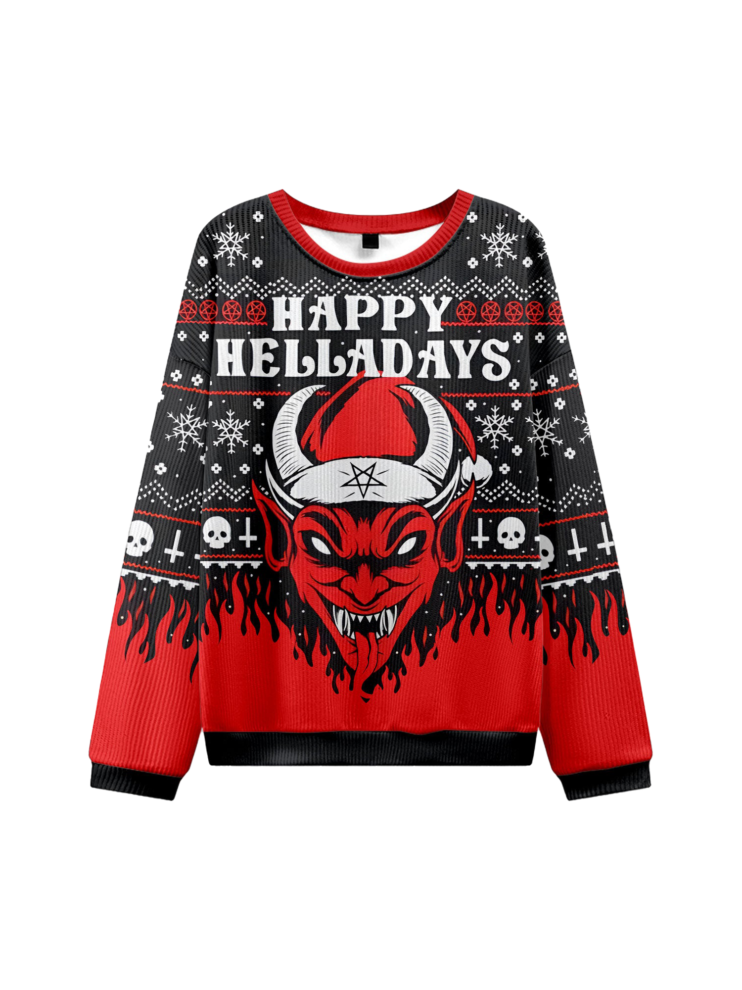 HAPPY HELL A DAYS UGLY CHRISTMAS SWEATSHIRT