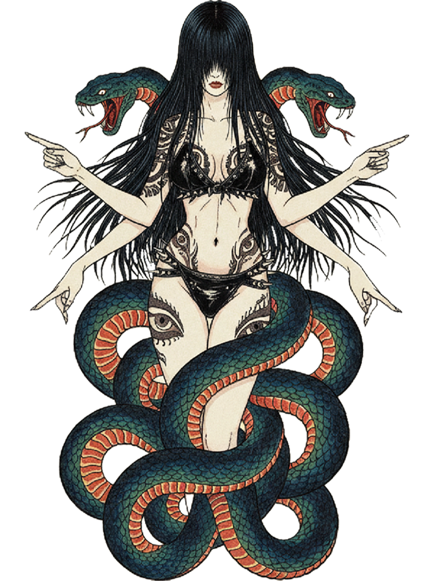 Serpent Goddess Washed Tshirt