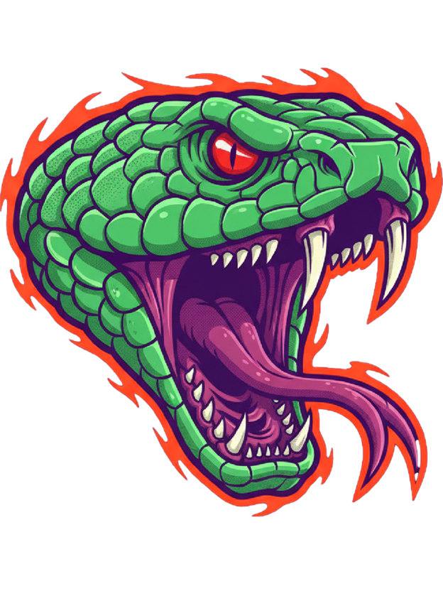 Venomous Snake Washed Tshirt