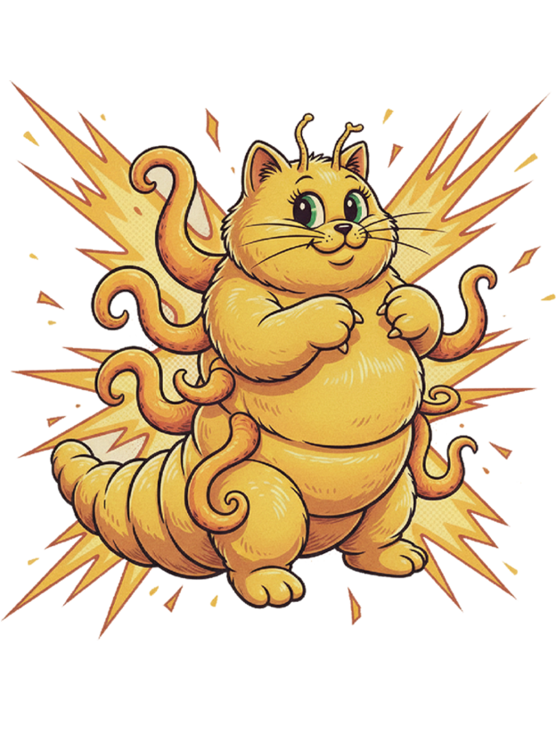 King Cattopus Washed Tshirt