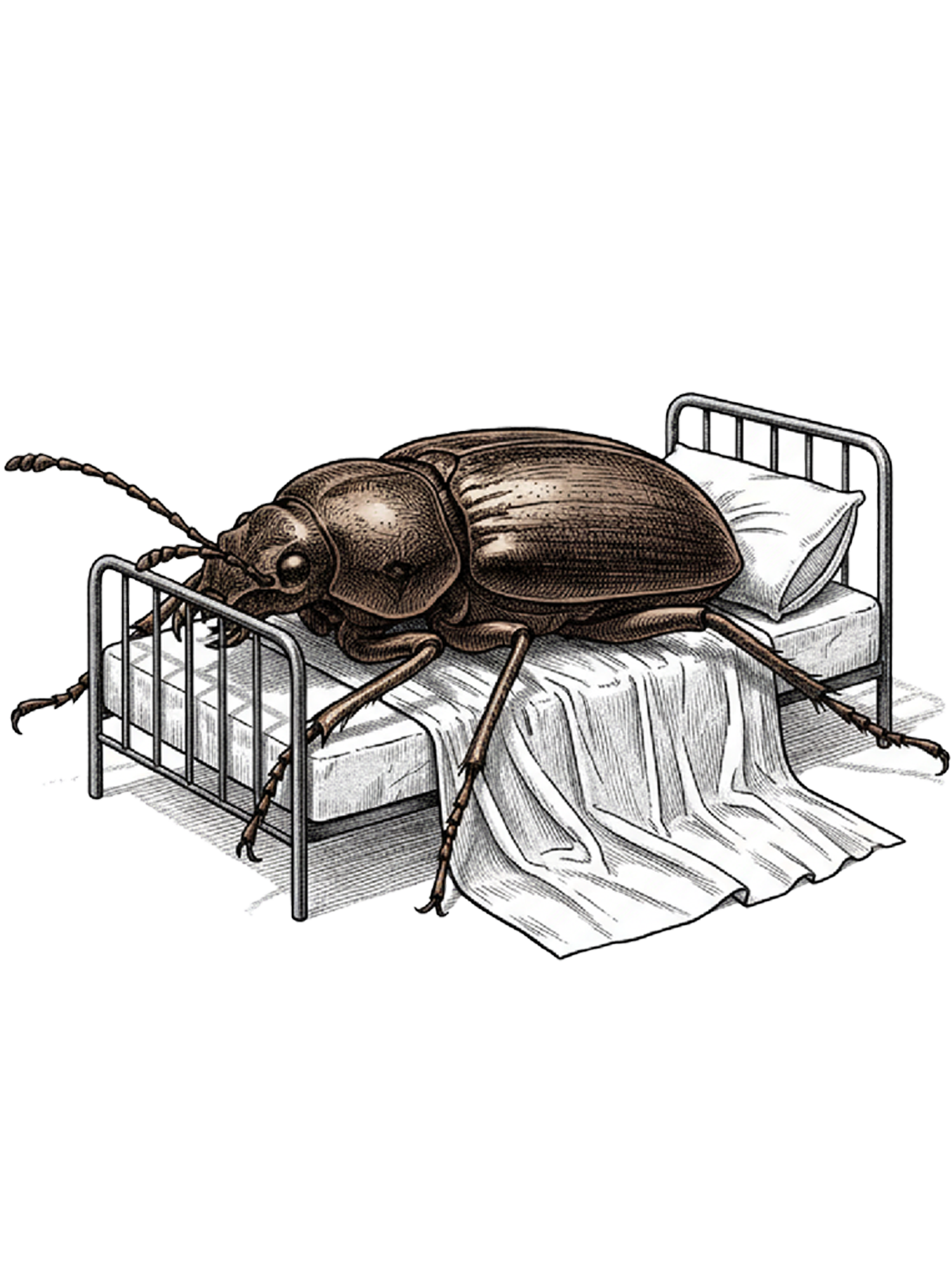 Bedbound Beetle Washed Tshirt