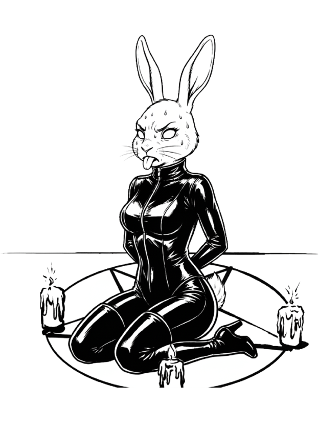 Occult Bunny Washed Tshirt