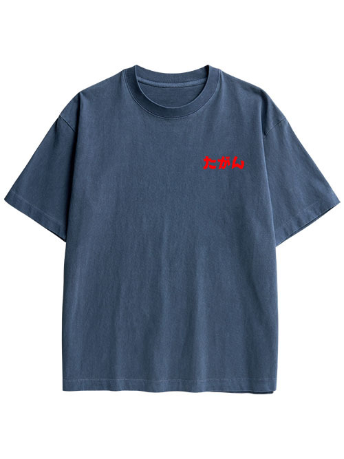 THOUSAND EYES GAZE DOUBLE SIDED PRINT WASHED TSHIRT