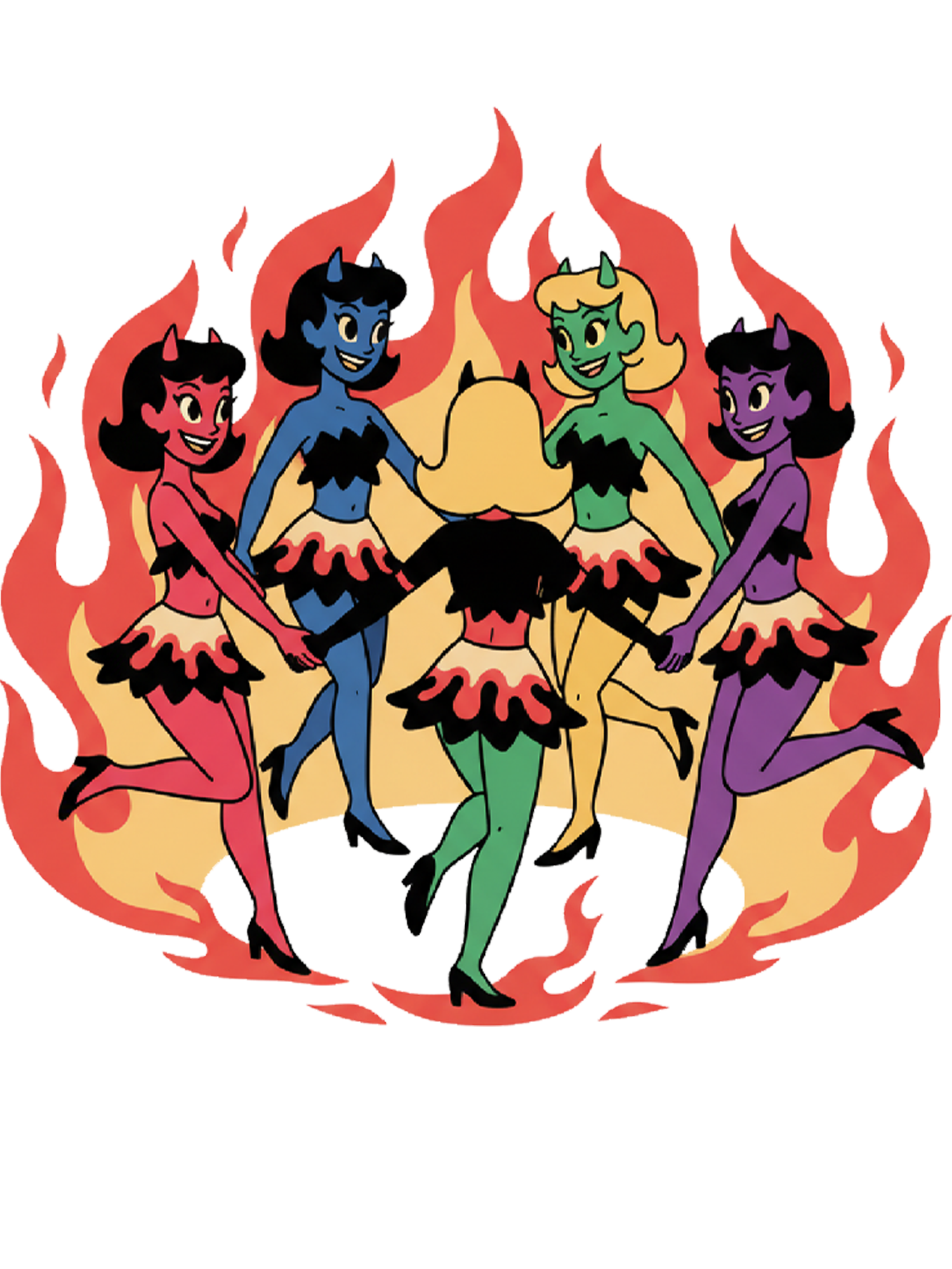 Dance of the Devils Washed Tshirt