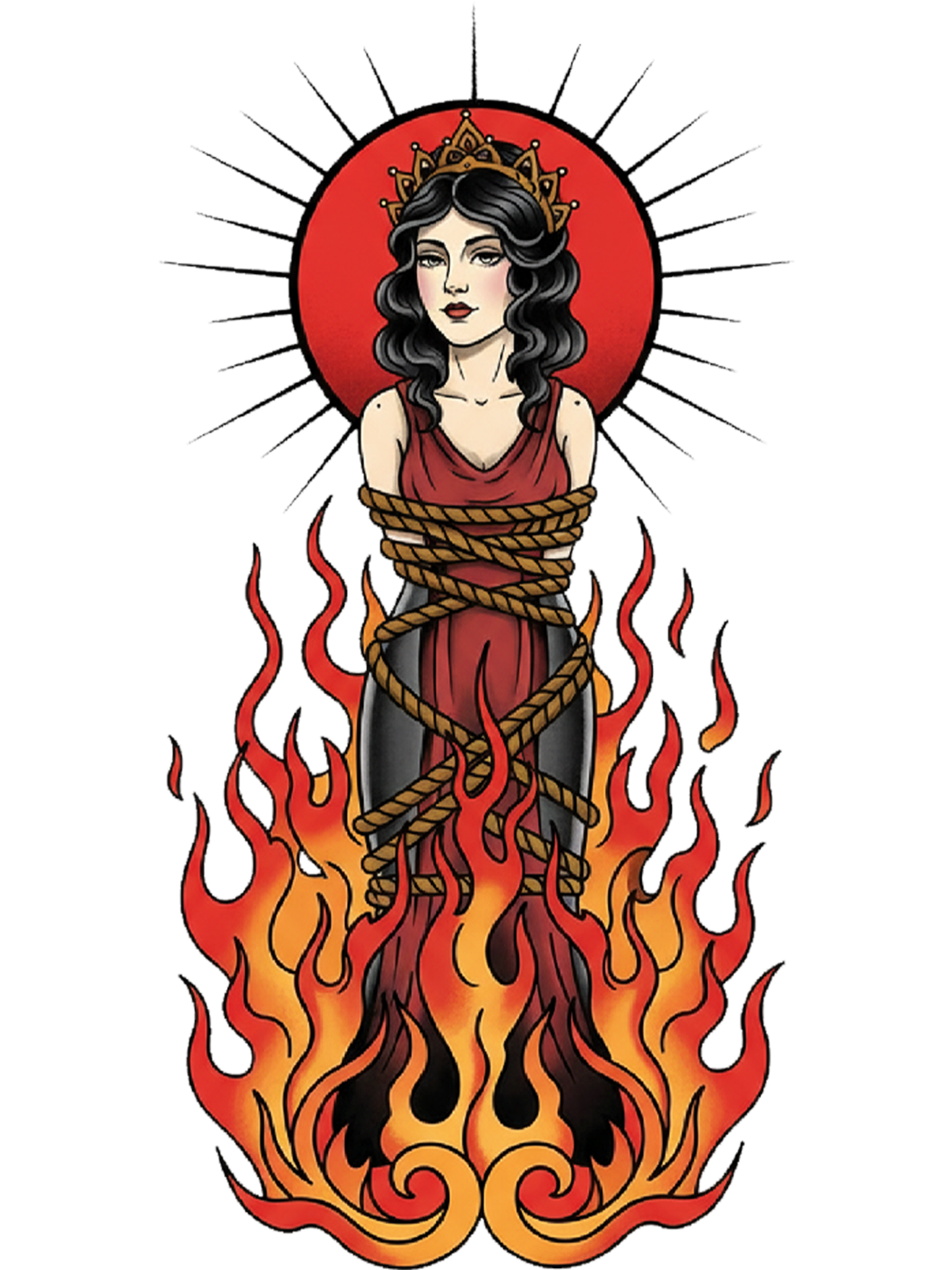 Burning Saint Washed Tshirt