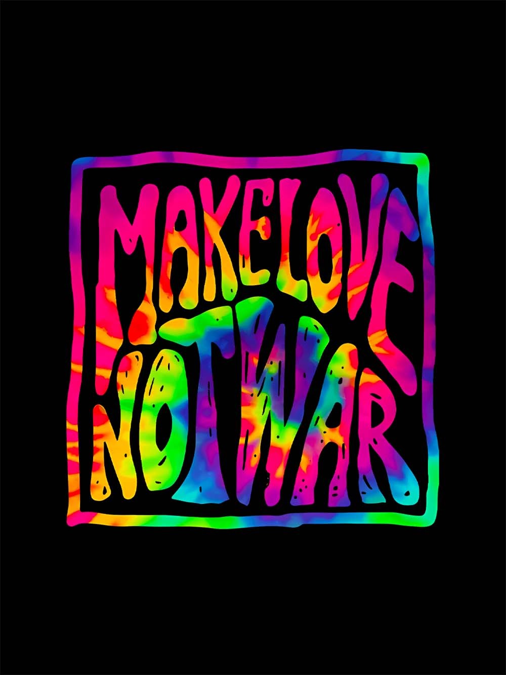 MAKE LOVE, NOT WAR WASHED TSHIRT