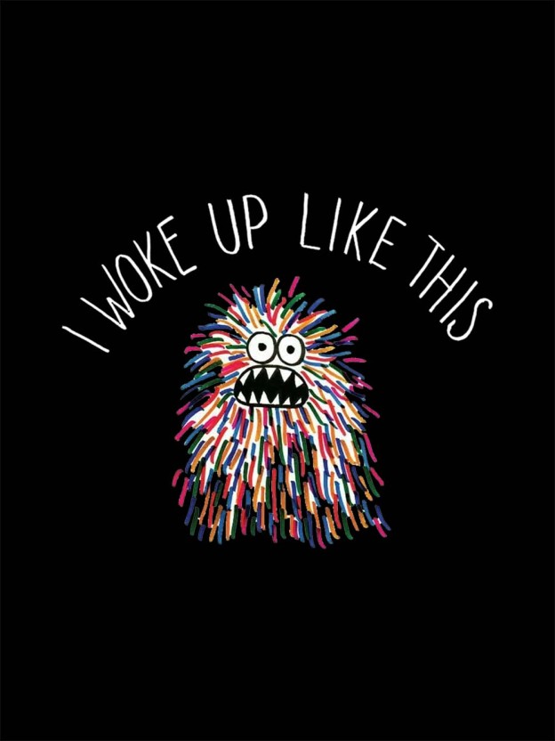 COLORFUL MONSTER WAKE UP WASHED TSHIRT