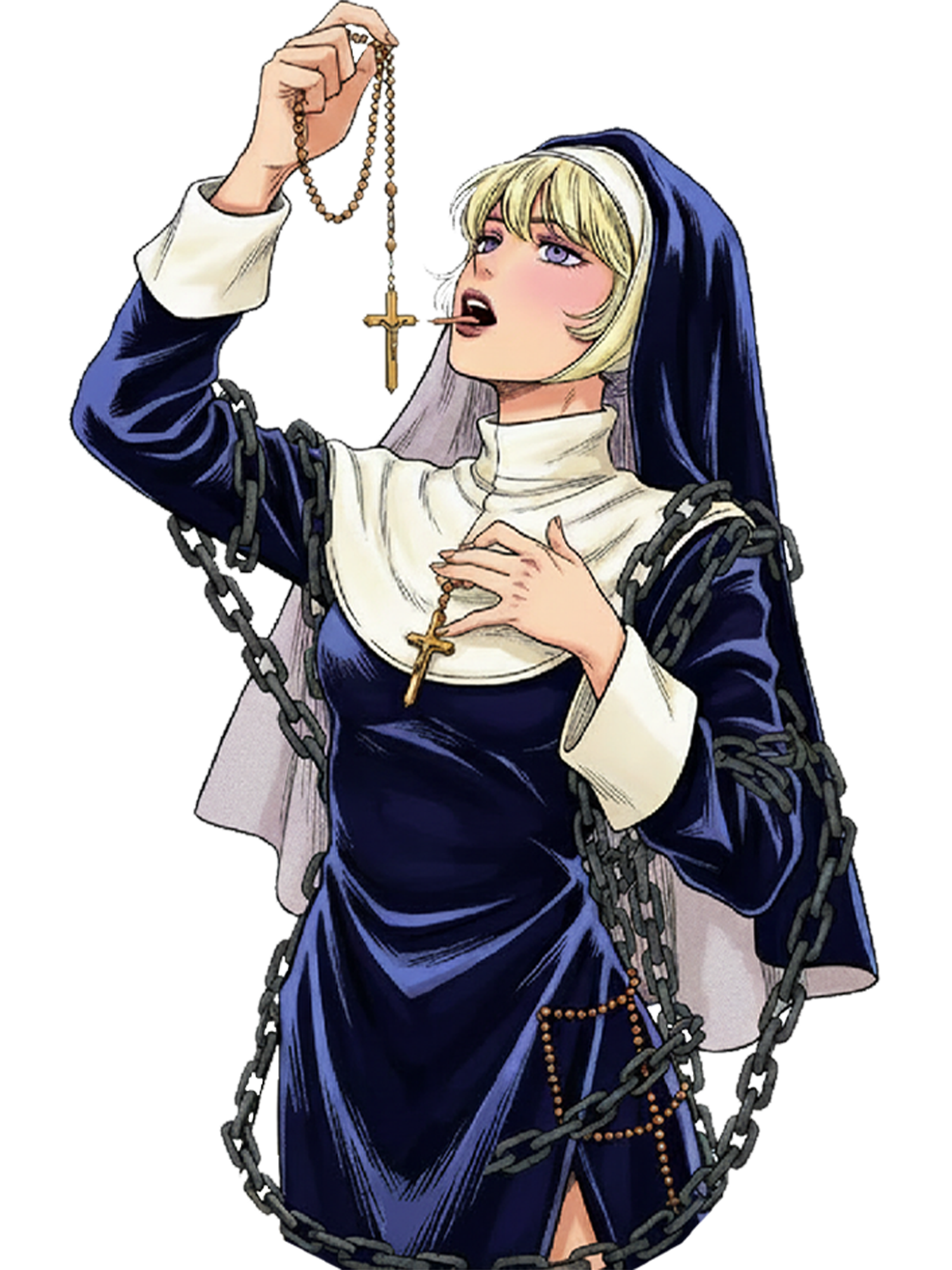 Licking Manga Nun Washed Tshirt