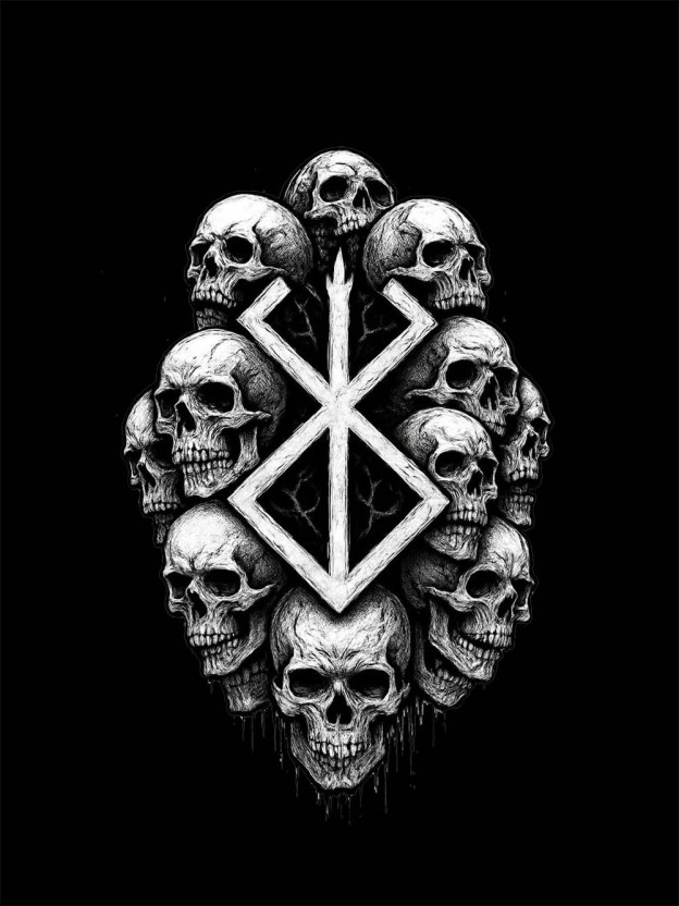 SKULL EMBLEM WASHED TSHIRT