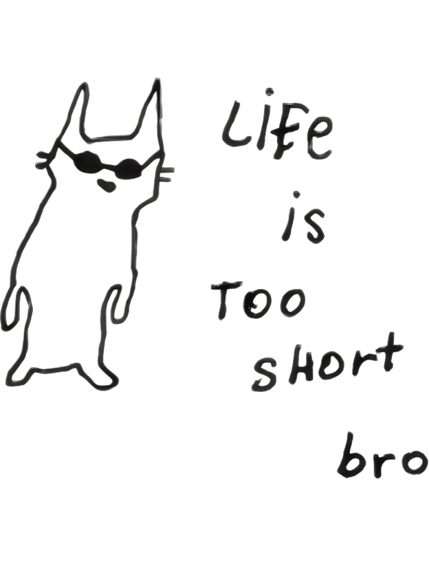 Life is too short bro Washed Tshirt