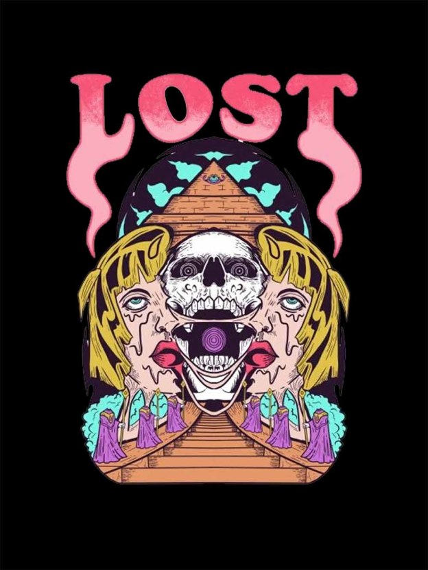 LOST SOULS WASHED TSHIRT
