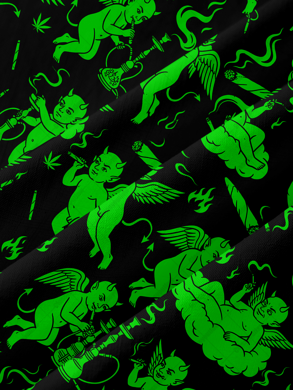 GREEN DEVIL BUTTON UP POCKET SHIRT