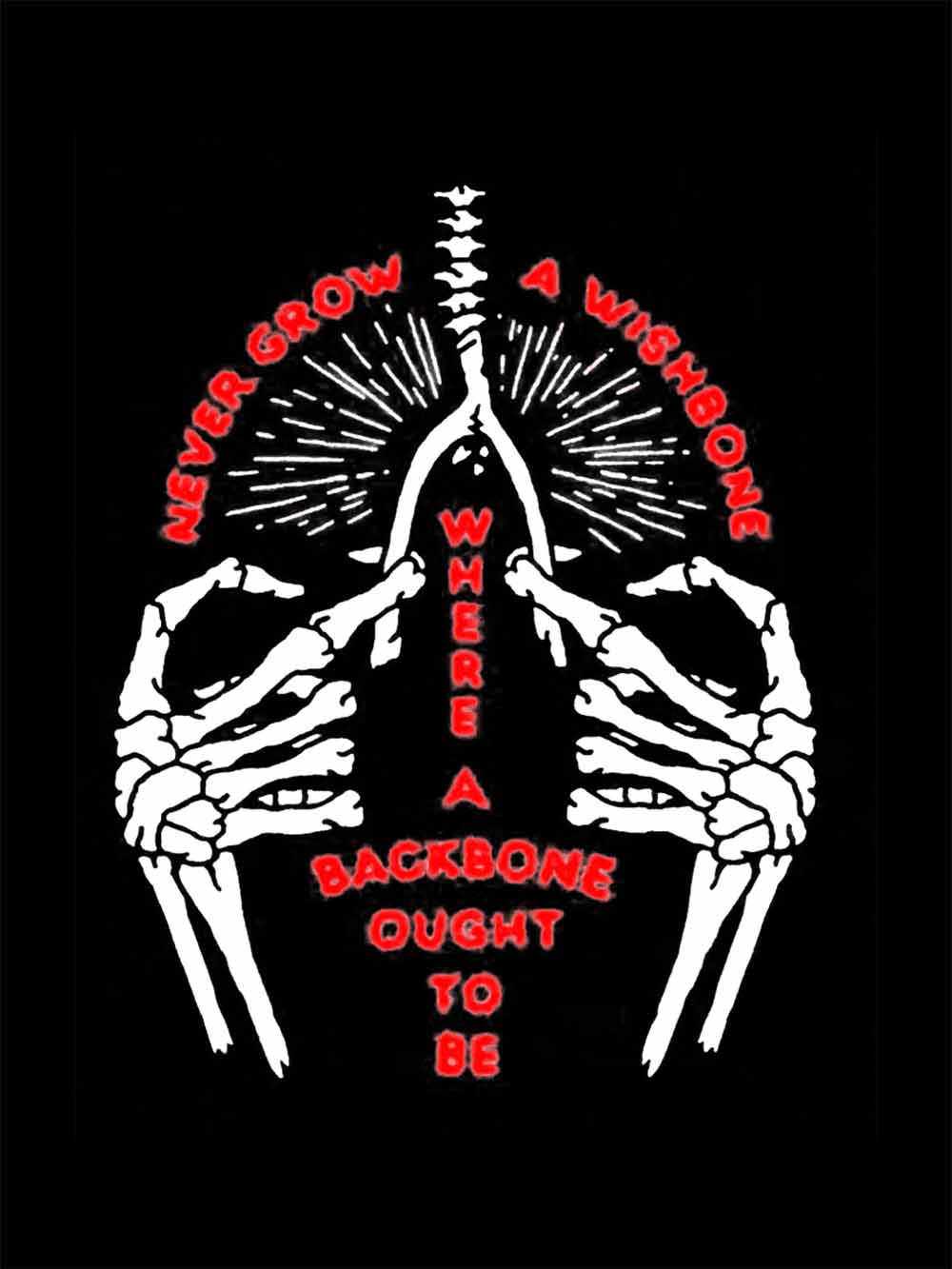 BACKBONE OUGHT WASHED TSHIRT