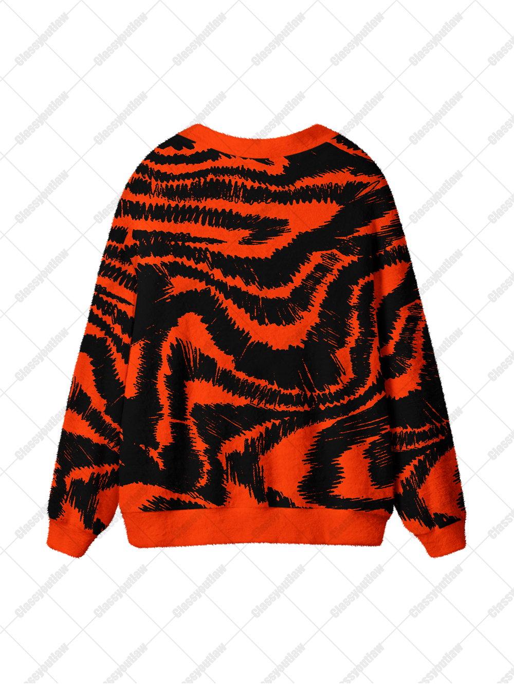 TIGER STROKE UGLY CARDIGAN SWEATERS