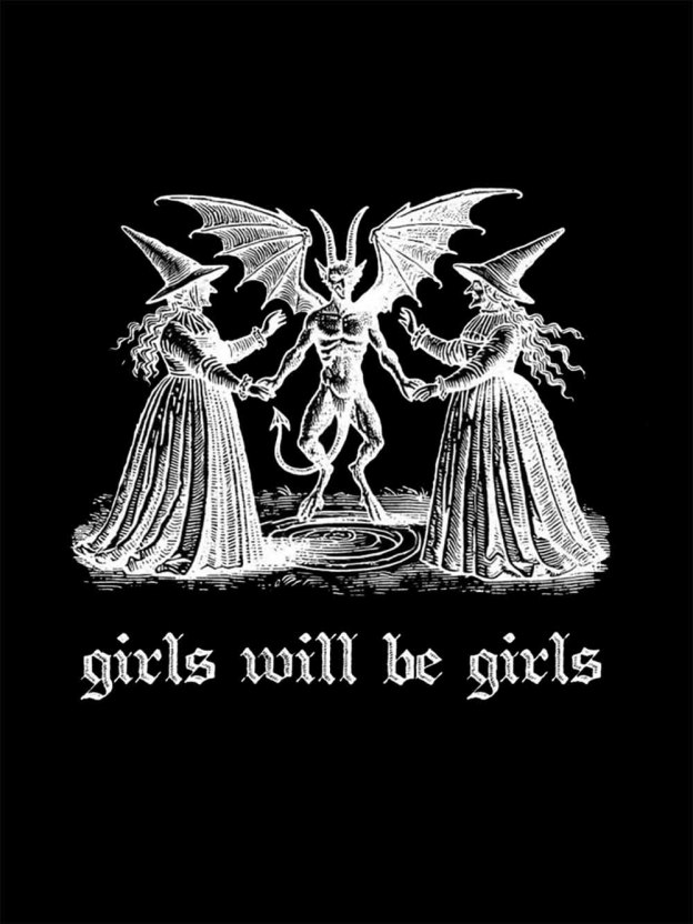 GIRLS WILL BE GIRLS WASHED TSHIRT