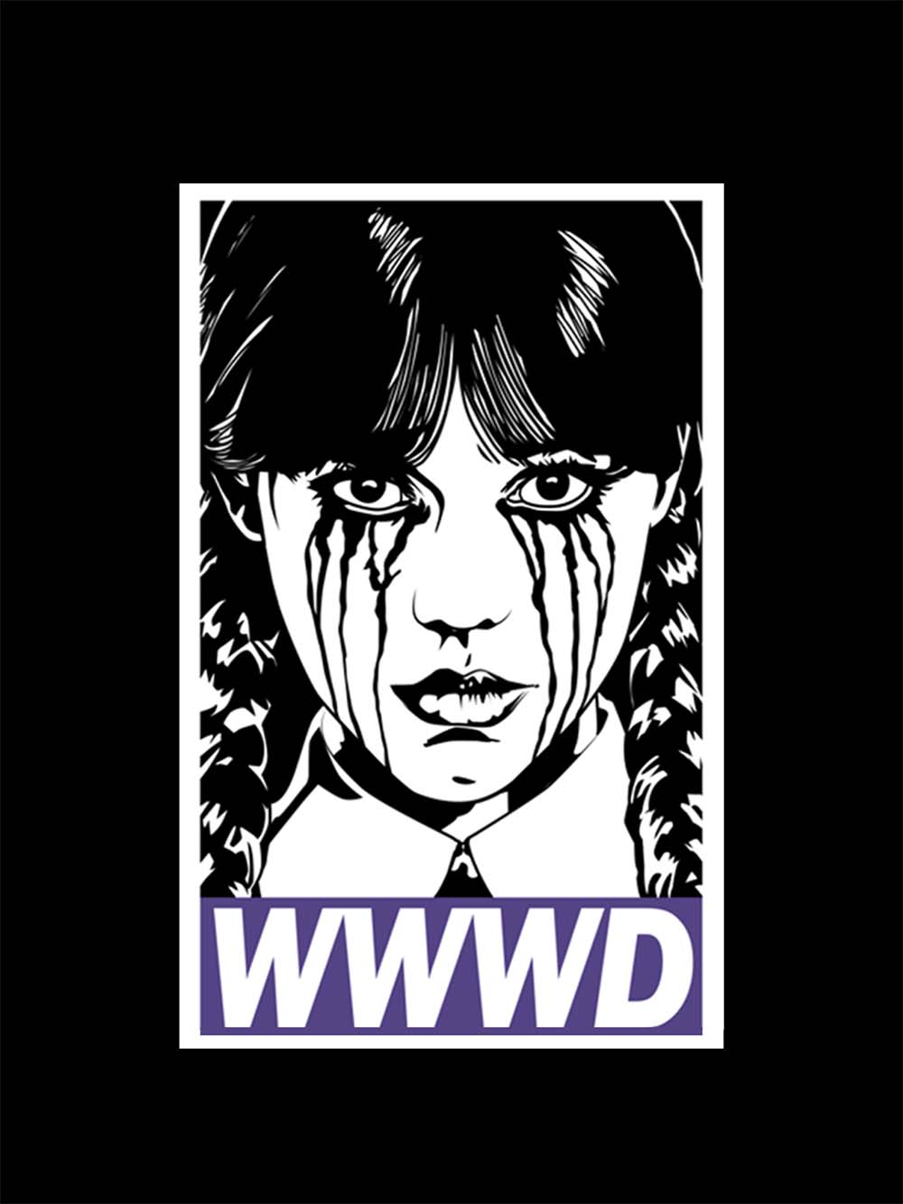 Braided Girl Washed Tshirt