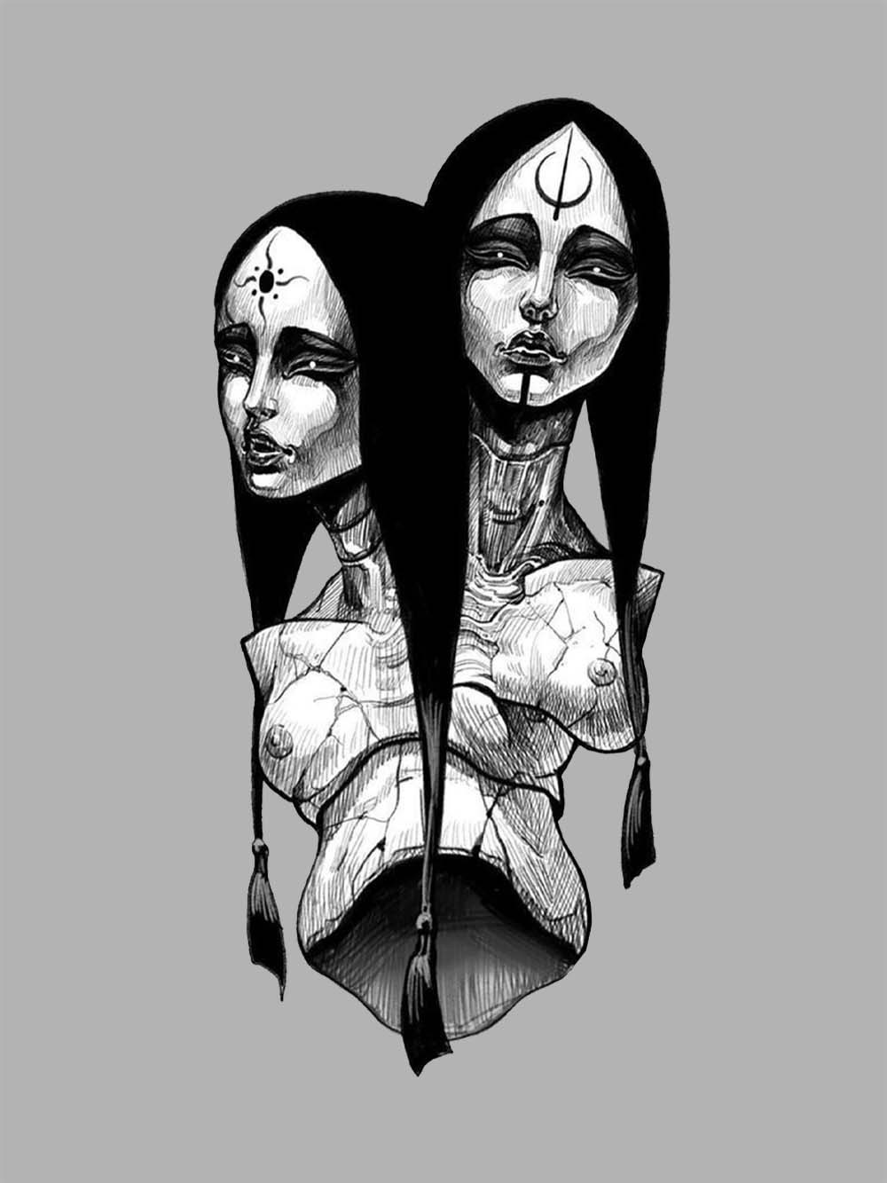 DUALITY OF SOULS WASHED TSHIRT